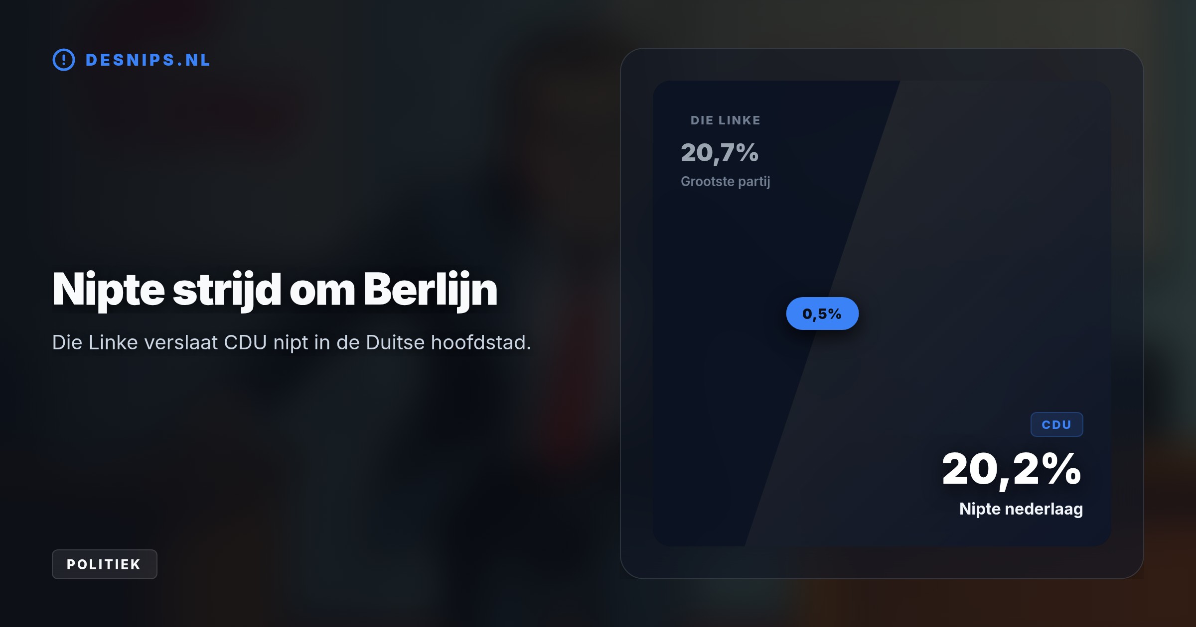 Na dramatische verliezen in Berlijn en Mecklenburg-Voor-Pommeren weigert Friedrich Merz te wijken, ondanks dat Die Linke en AfD de winst grijpen en de interne druk stijgt.