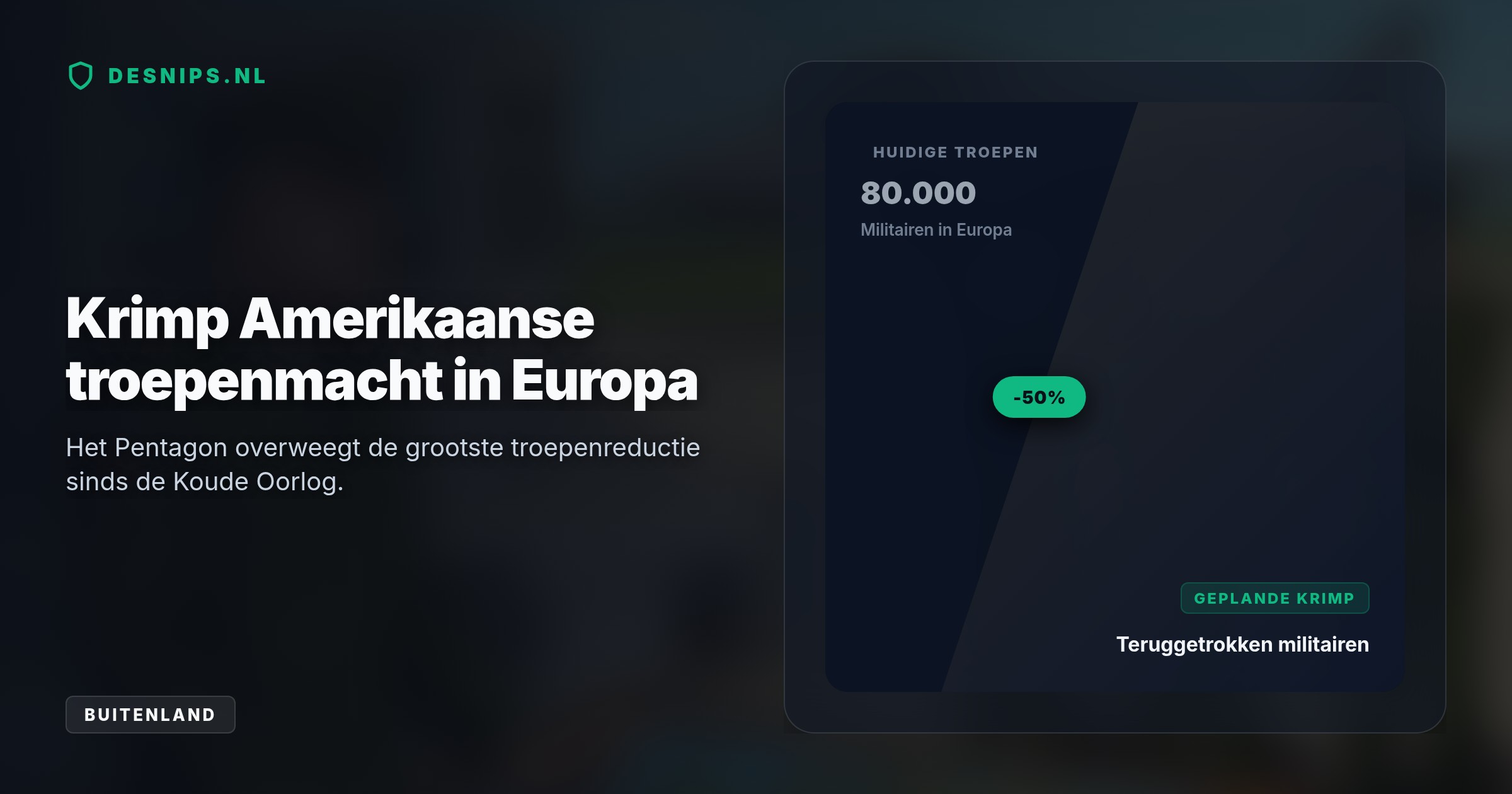 Europese bondgenoten weigeren hun vliegbases open te stellen voor Amerikaanse aanvallen op Iran. Defensieminister Hegseth adviseert Trump in november over de halvering van de troepenmacht.