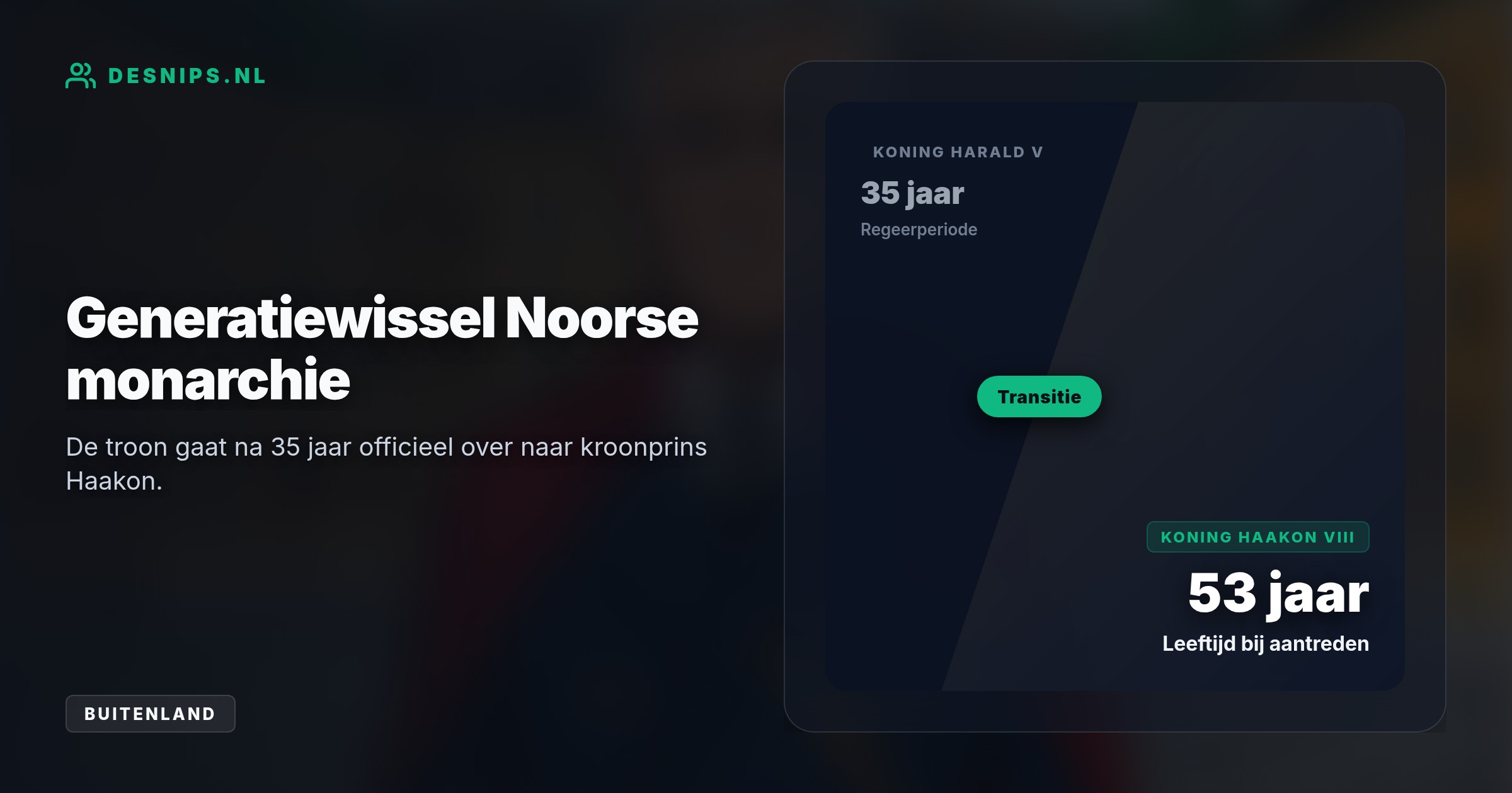 De geliefde Noorse monarch overleed na een kort ziektebed aan een bloedinfectie. Het land is direct in nationale rouw gegaan tot de dag van zijn uitvaart.