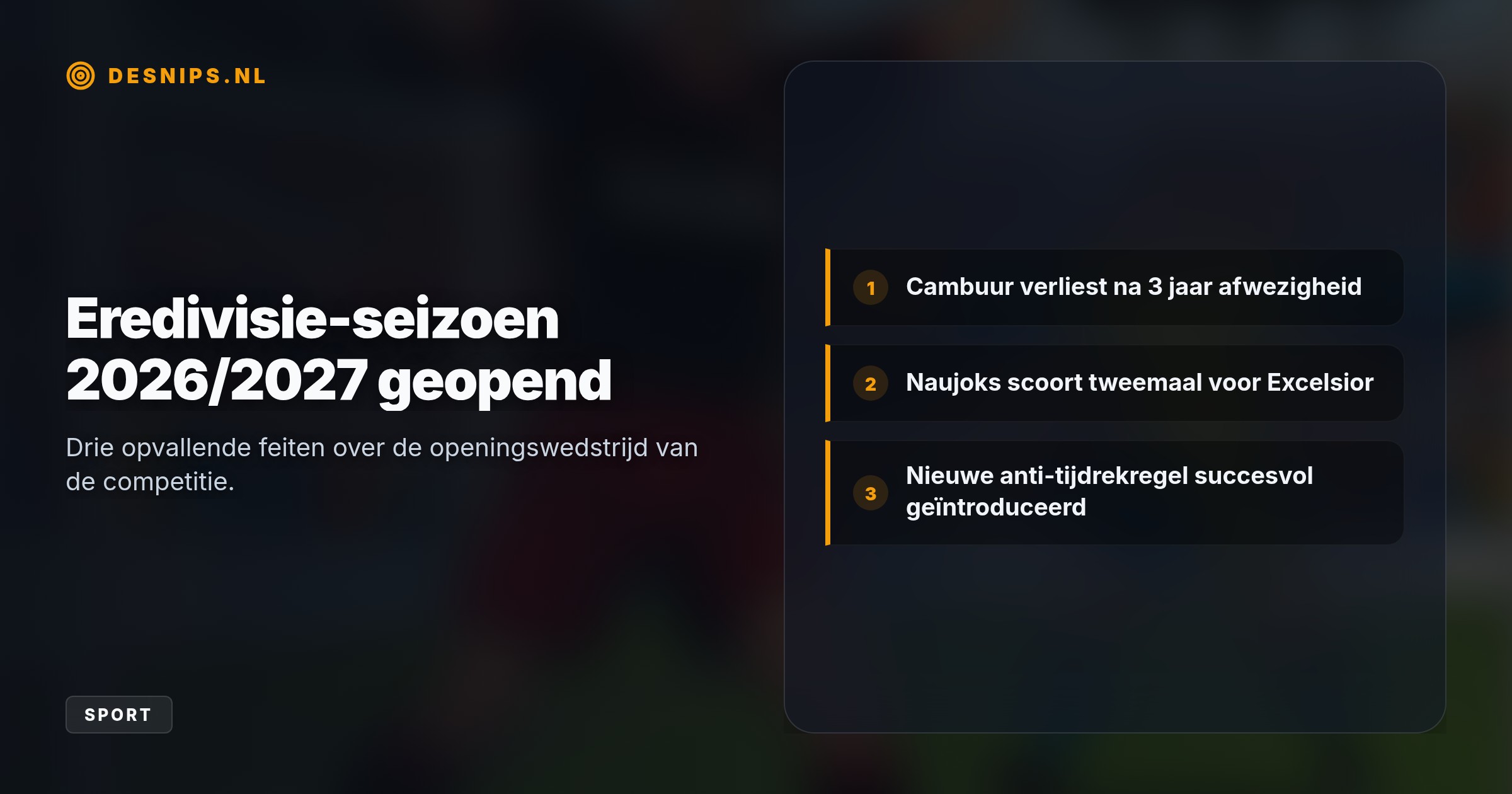 Dankzij twee goals van Naujoks en treffers van Yegoian en Garden beleefde de Friese promovendus een horrorstart in eigen stadion.