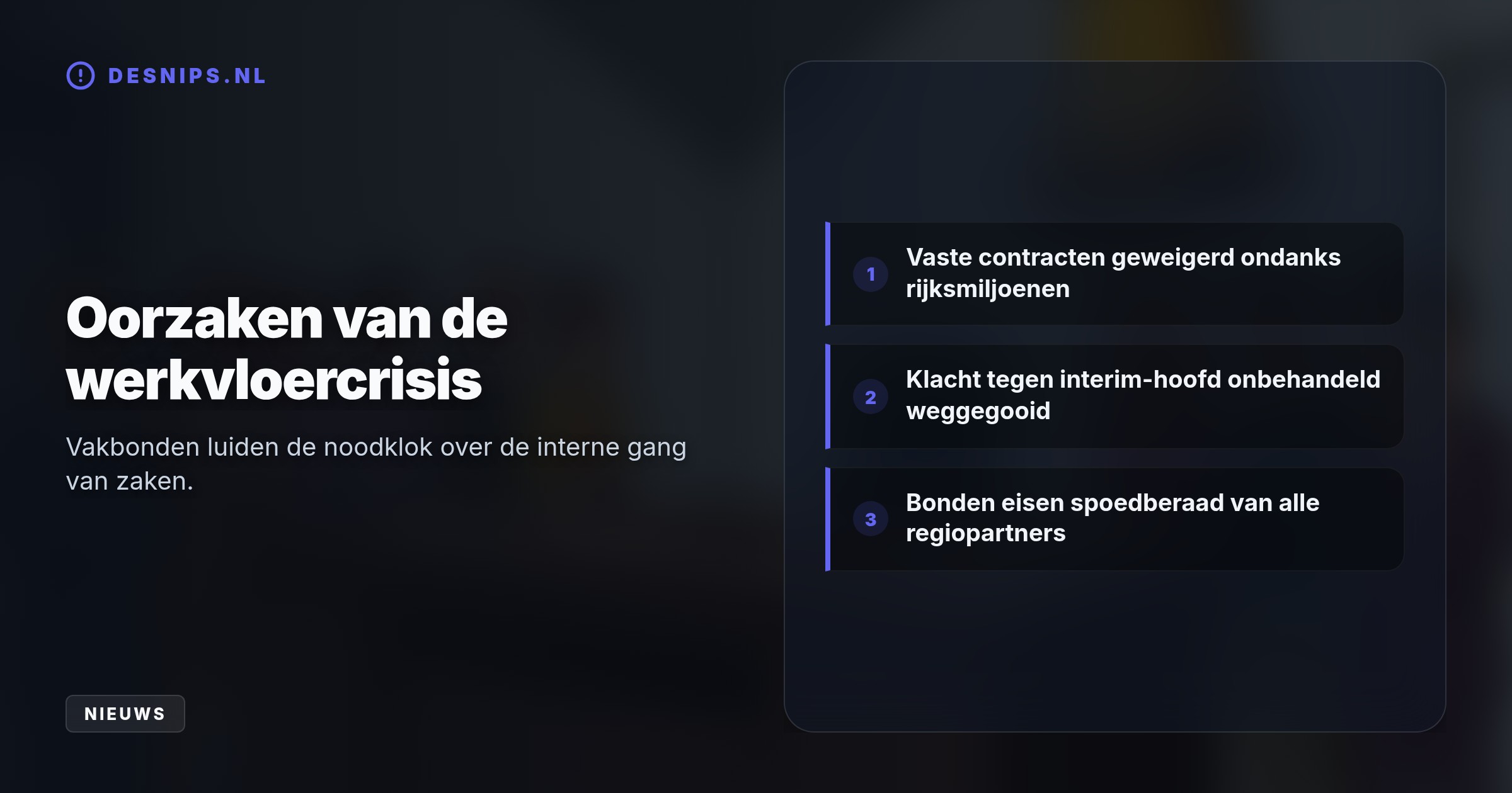 Na de komst van nieuw management bij de Regionale Energiestrategie heerst er een angstcultuur en worden klachten genegeerd, wat de Limburgse klimaatdoelen bedreigt.