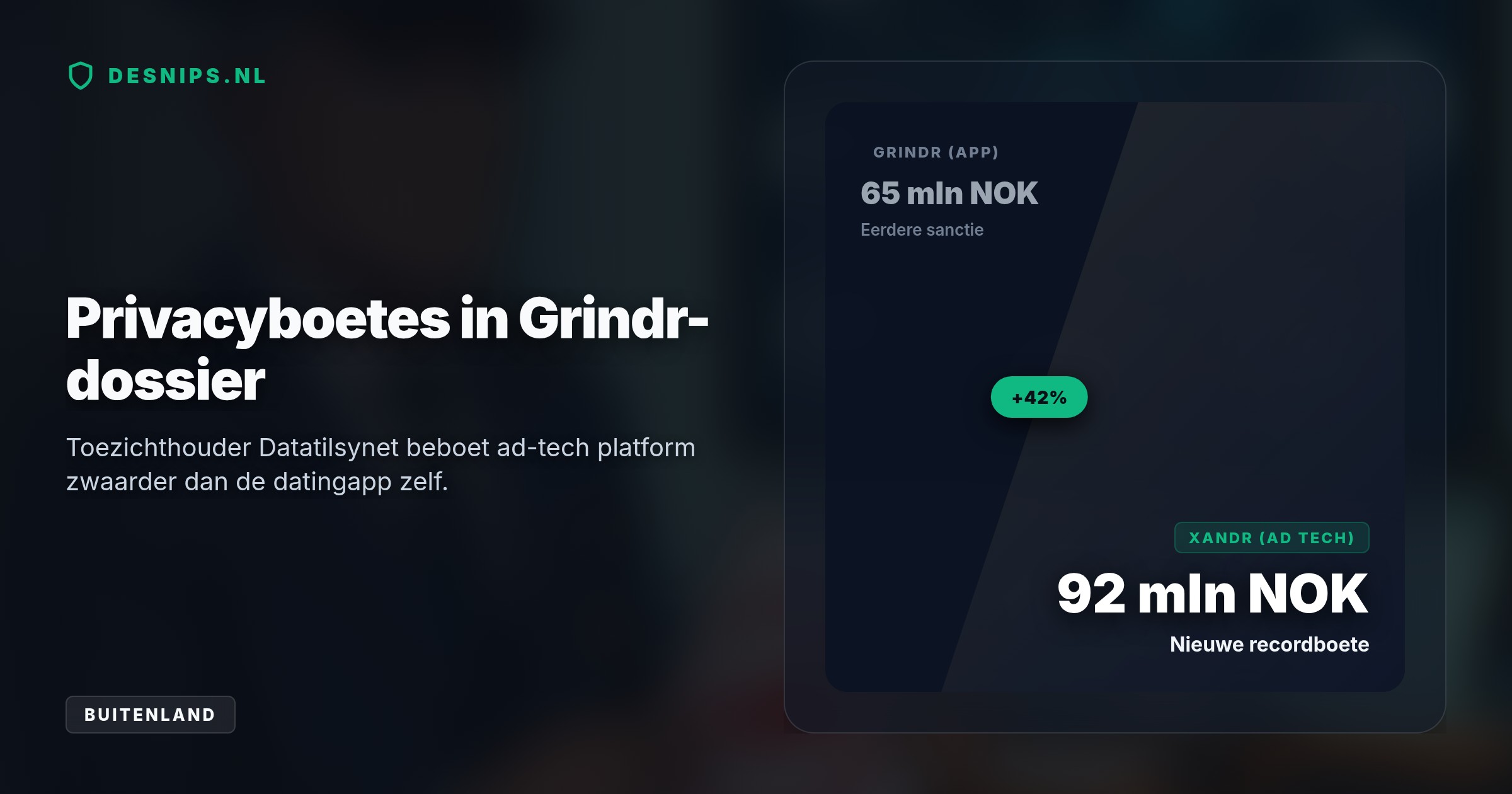 Het advertentieplatform deelde tussen 2018 en 2020 zonder geldige toestemming de seksuele geaardheid van Grindr-gebruikers met duizenden adverteerders.