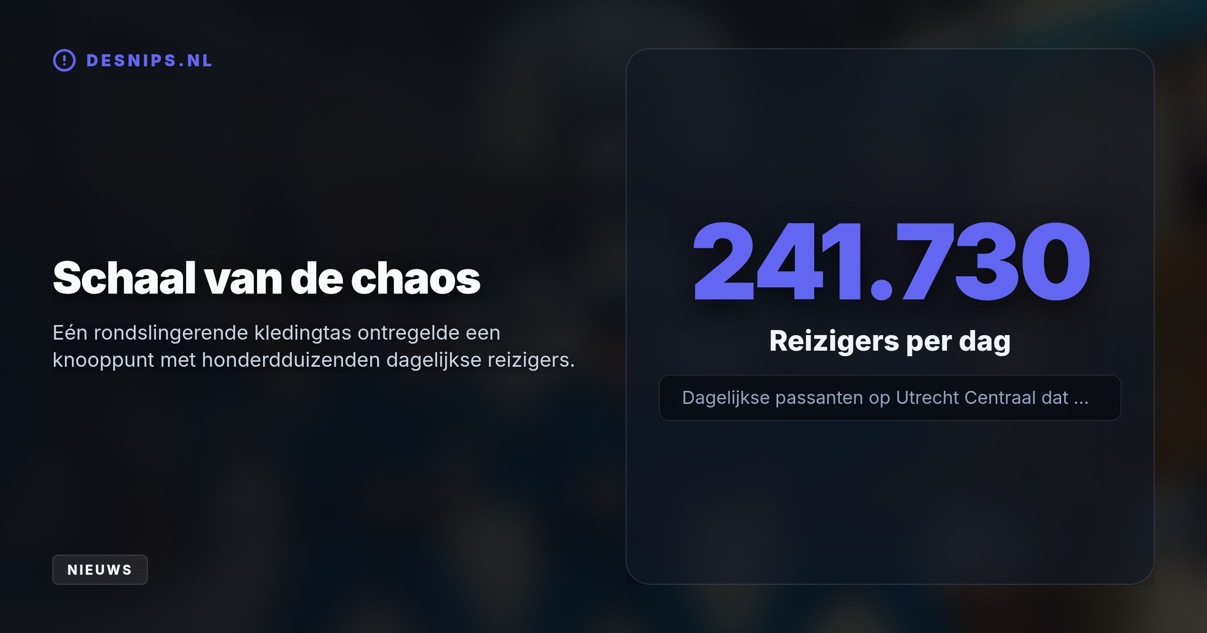 De politie reageert wegens recente spoorwegsabotage extra alert op onbeheerde bagage. Vijf personen zijn gearresteerd voor het verstoren van de openbare orde.