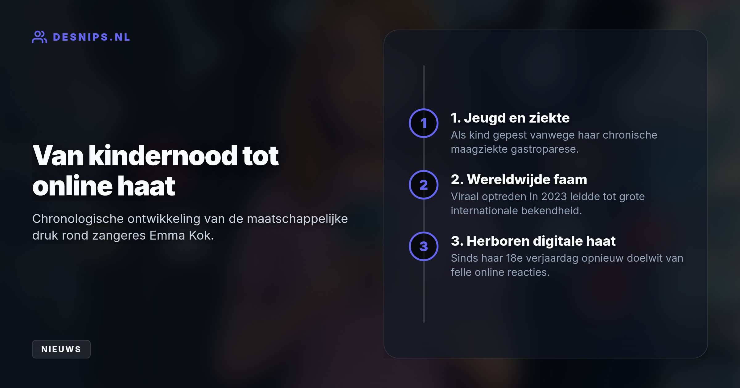 De achttienjarige zangeres deelt op de dag van de mentale gezondheid hoe dagelijkse opmerkingen over haar ziekte en uiterlijk oude pesterijen doen herleven.