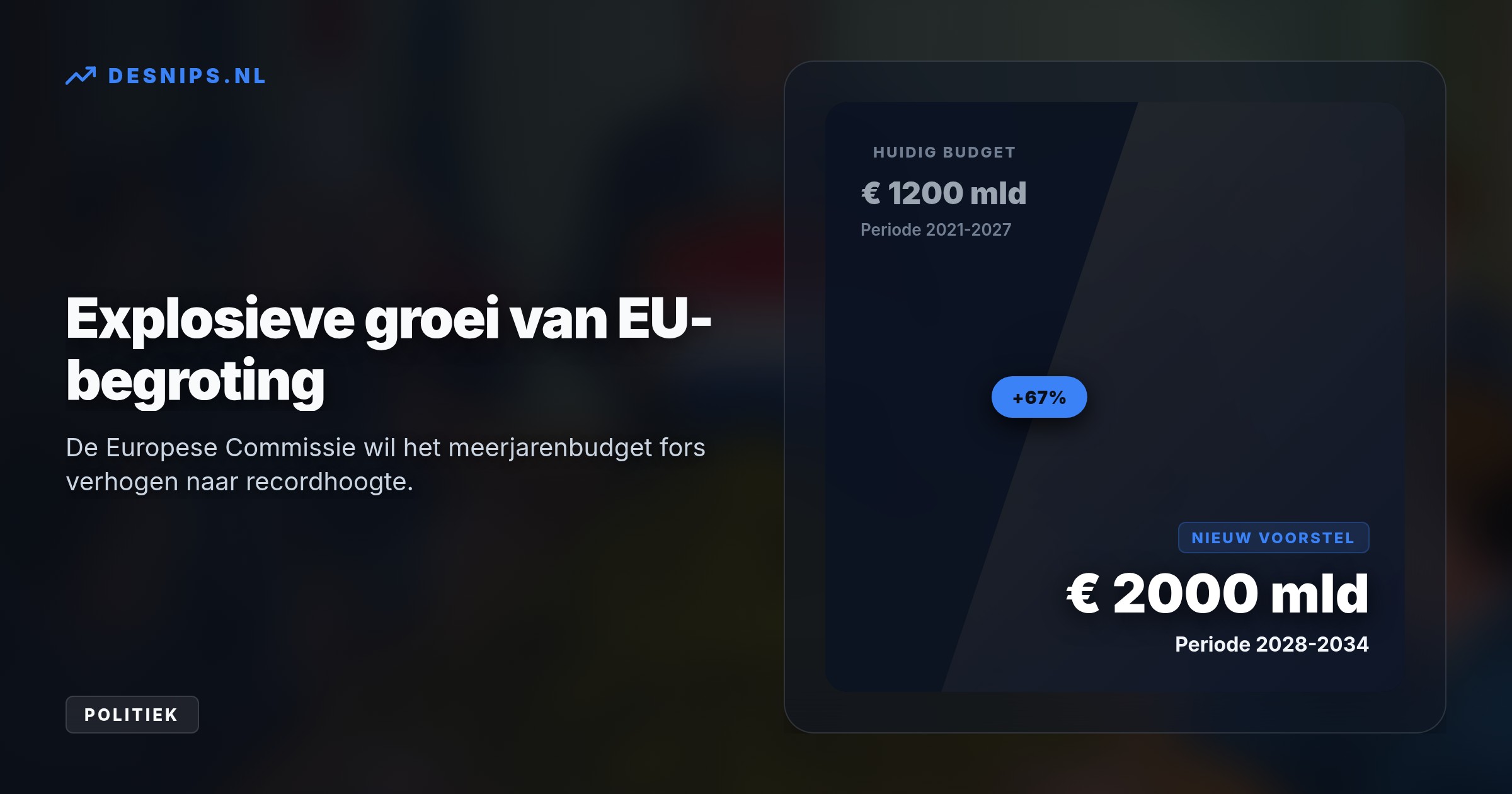 Zeventien EU-landen eisen een miljardenverhoging, maar premier Jetten noemt dit 'wereldvreemd'. Zes nettobetalers, die 40% van de EU-kas spekken, pikken het niet.