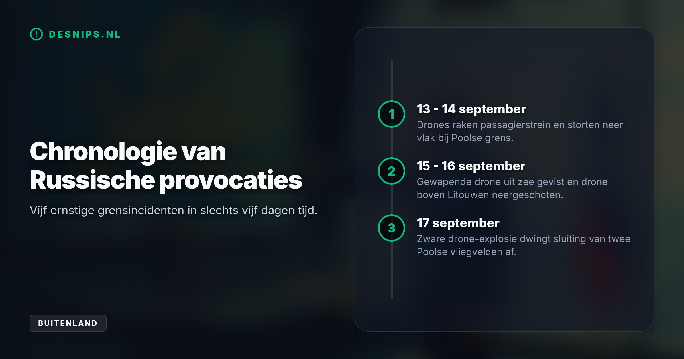 Met zogenaamde 'ongelukken' op NAVO-grondgebied wil Moskou testen of het bondgenootschap daadwerkelijk terugslaat. Premier Tusk waarschuwt voor deze provocaties.