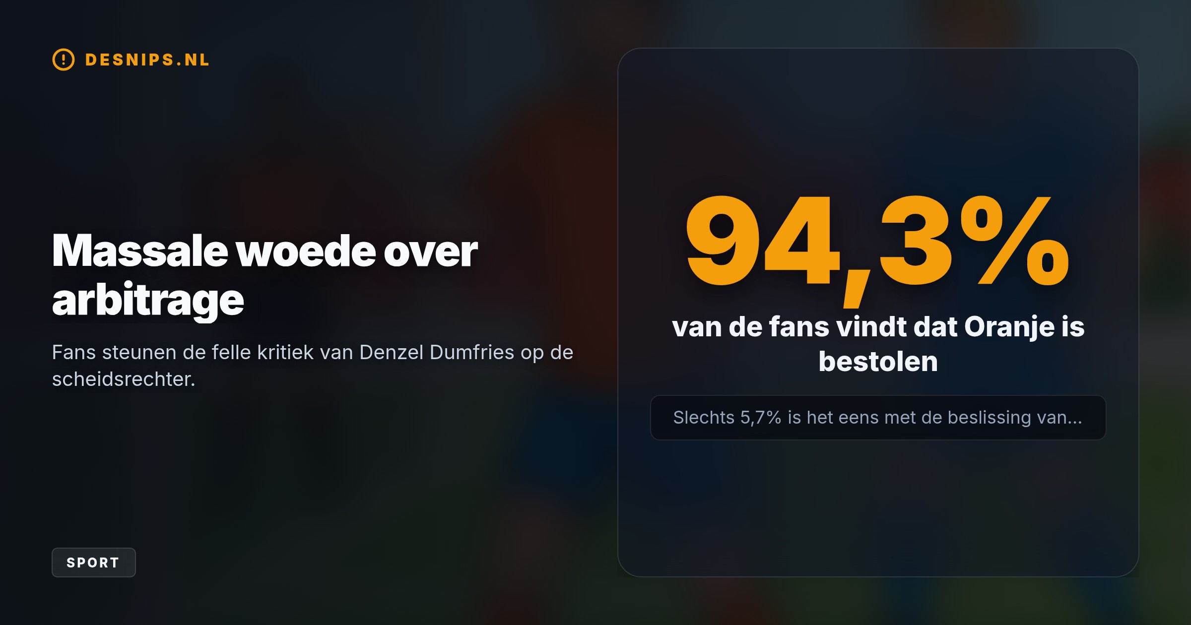 Hoewel Oranje na rust knap terugkwam tot 2-2 tegen Griekenland, zorgt een wegens buitenspel afgekeurde treffer van Dumfries voor woede. Volgens de regels was er sprake van een bewuste Griekse actie.