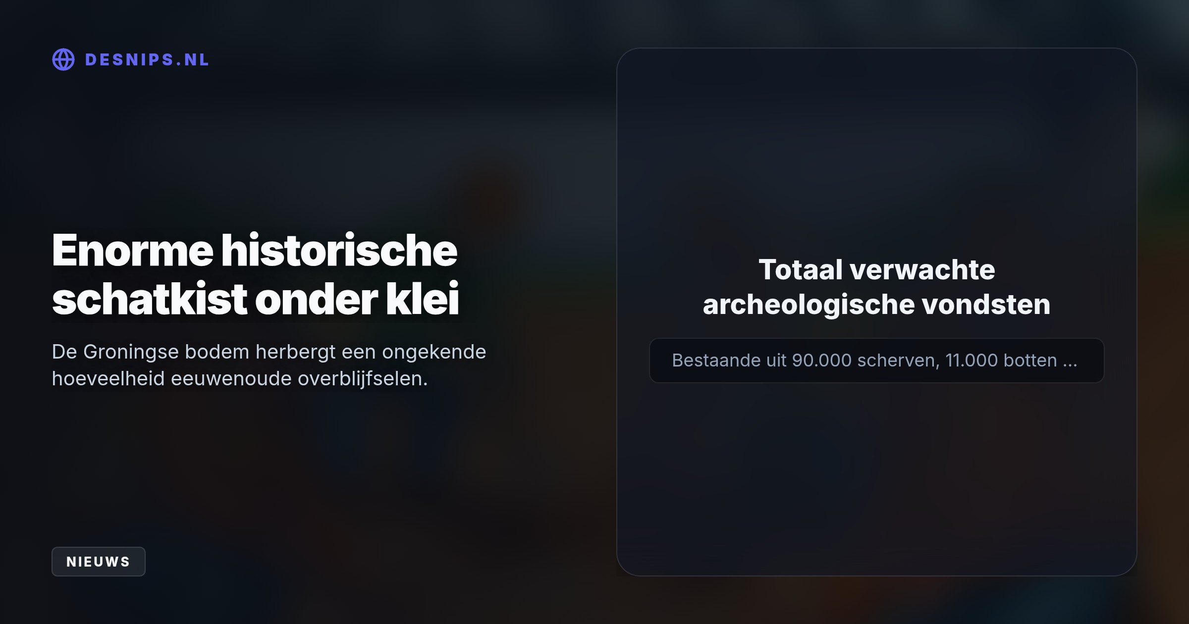 Vanaf voorjaar 2027 start een grote opgraving van een historische bewoningsheuvel, waardoor fietsers en voetgangers de brug minstens twee jaar moeten missen.