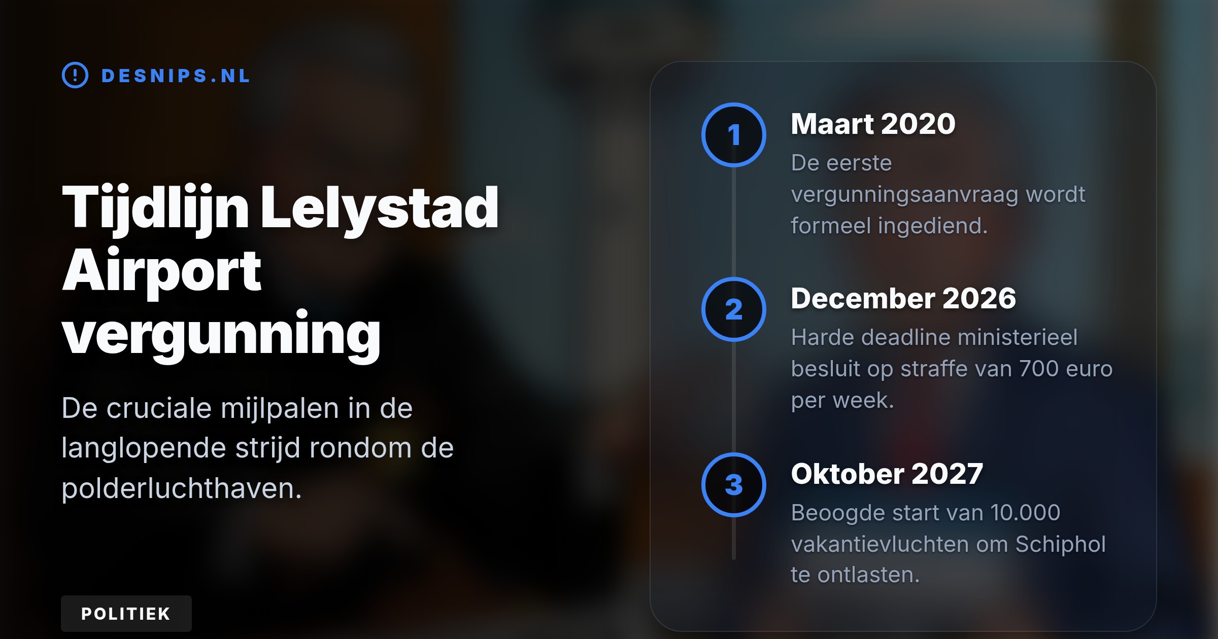 De minister wilde tot 2030 wachten, maar moet nu binnen 21 weken beslissen van de rechter. Schiphol-groep investeert ondertussen al miljoenen op de gok.