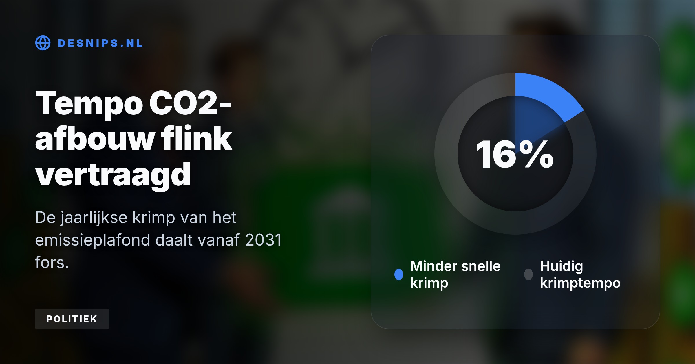 Om het Europese concurrentievermogen te beschermen, behouden bedrijven langer gratis uitstootrechten en komt er een klimaatbank met 100 miljard euro steun.