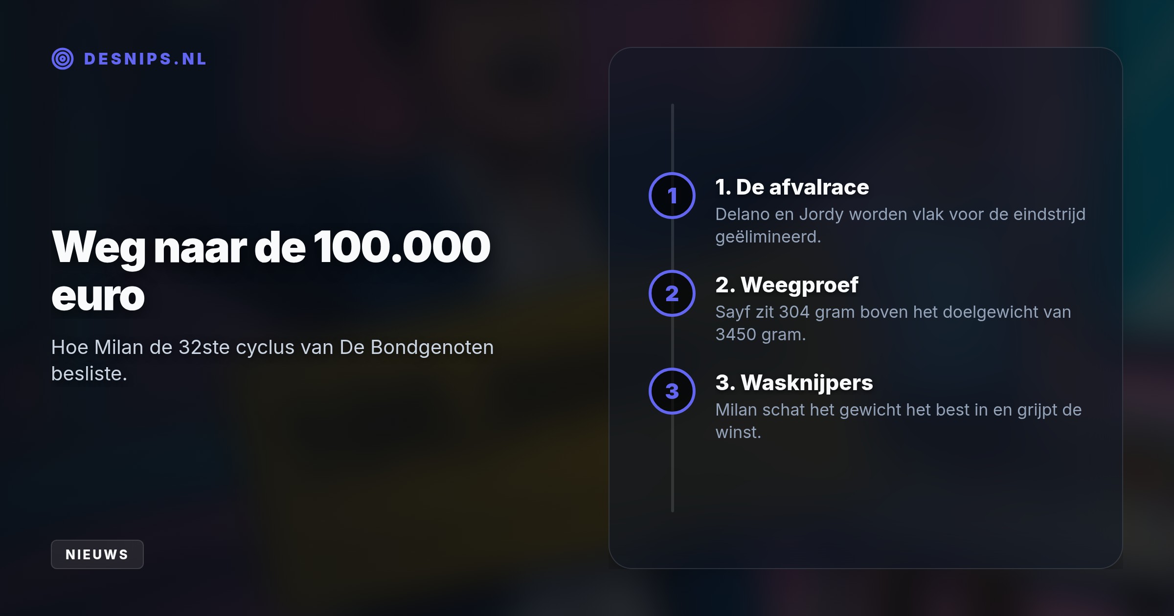 Na een bloedstollende finale verslaat Milan medefinalist Sayf, die voor de tweede keer op rij vlak voor de streep met lege handen achterblijft.