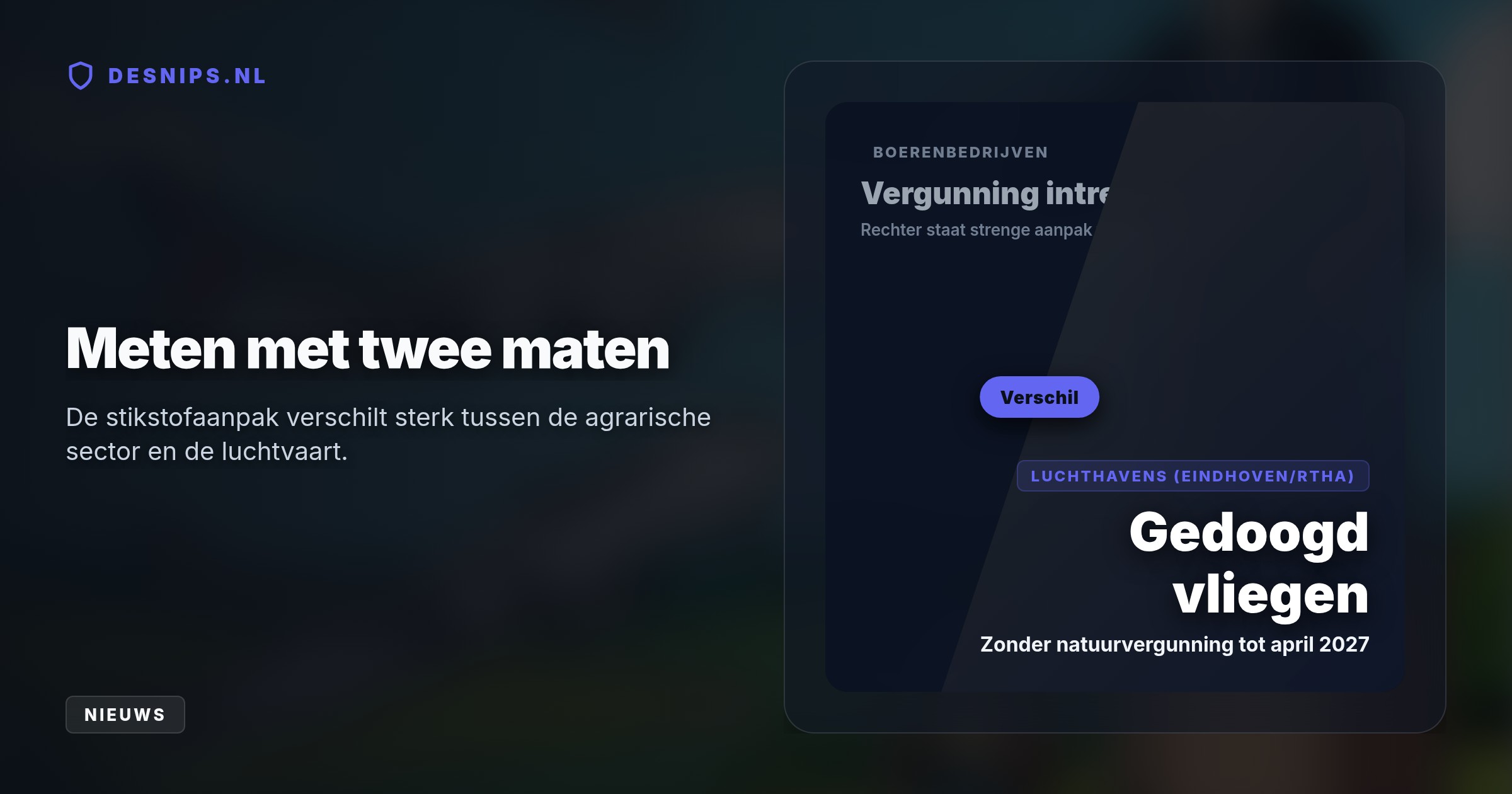 Het handhavingsverzoek van MOB is afgewezen om het kabinet tot 30 april 2027 de tijd te geven voor onderzoek naar een definitief luchthavenbesluit.