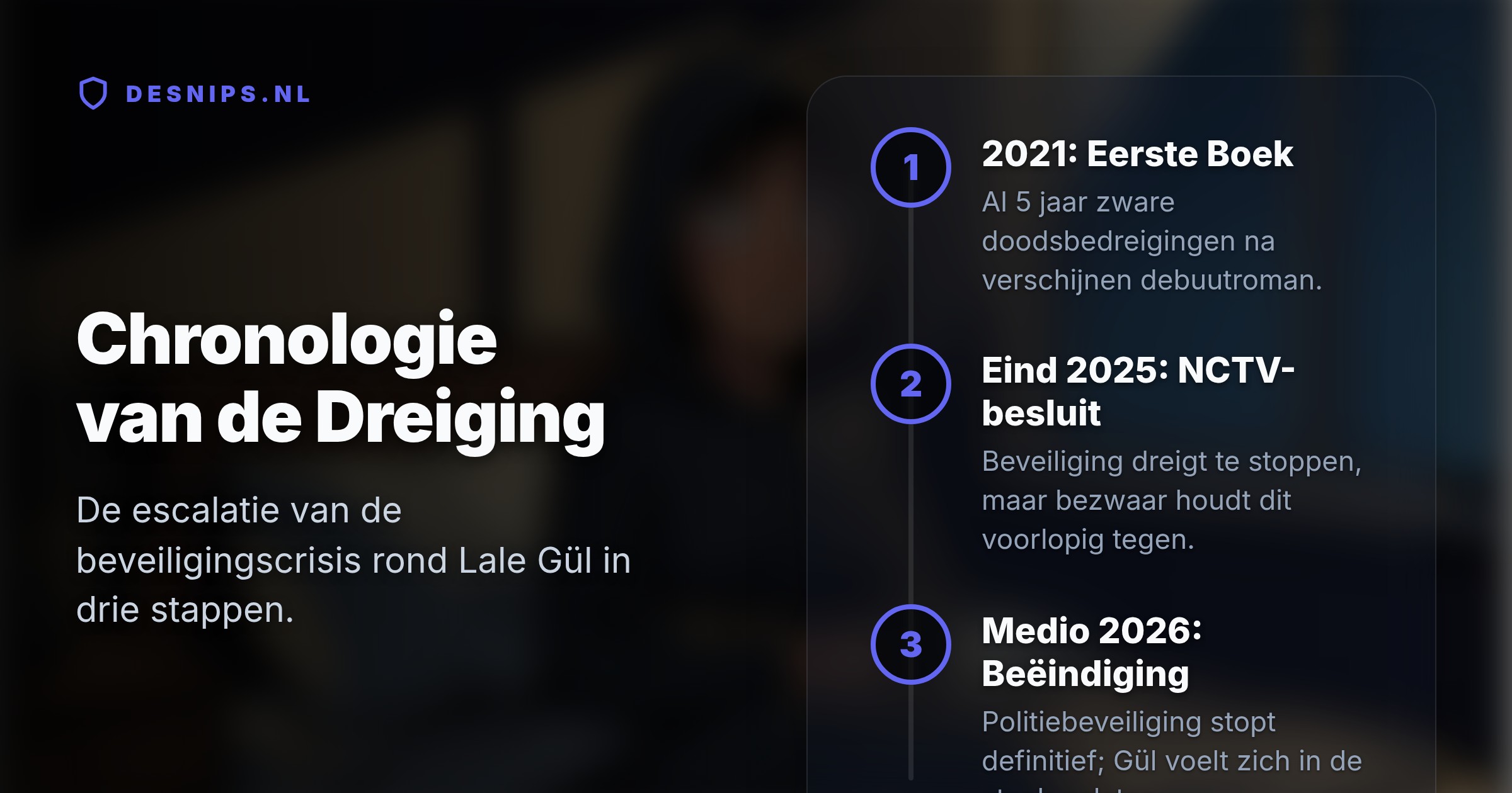 De overheid beëindigt de persoonsbeveiliging van de 29-jarige auteur ondanks aanhoudende doodsbedreigingen. Gül moet hierdoor vermomd over straat.