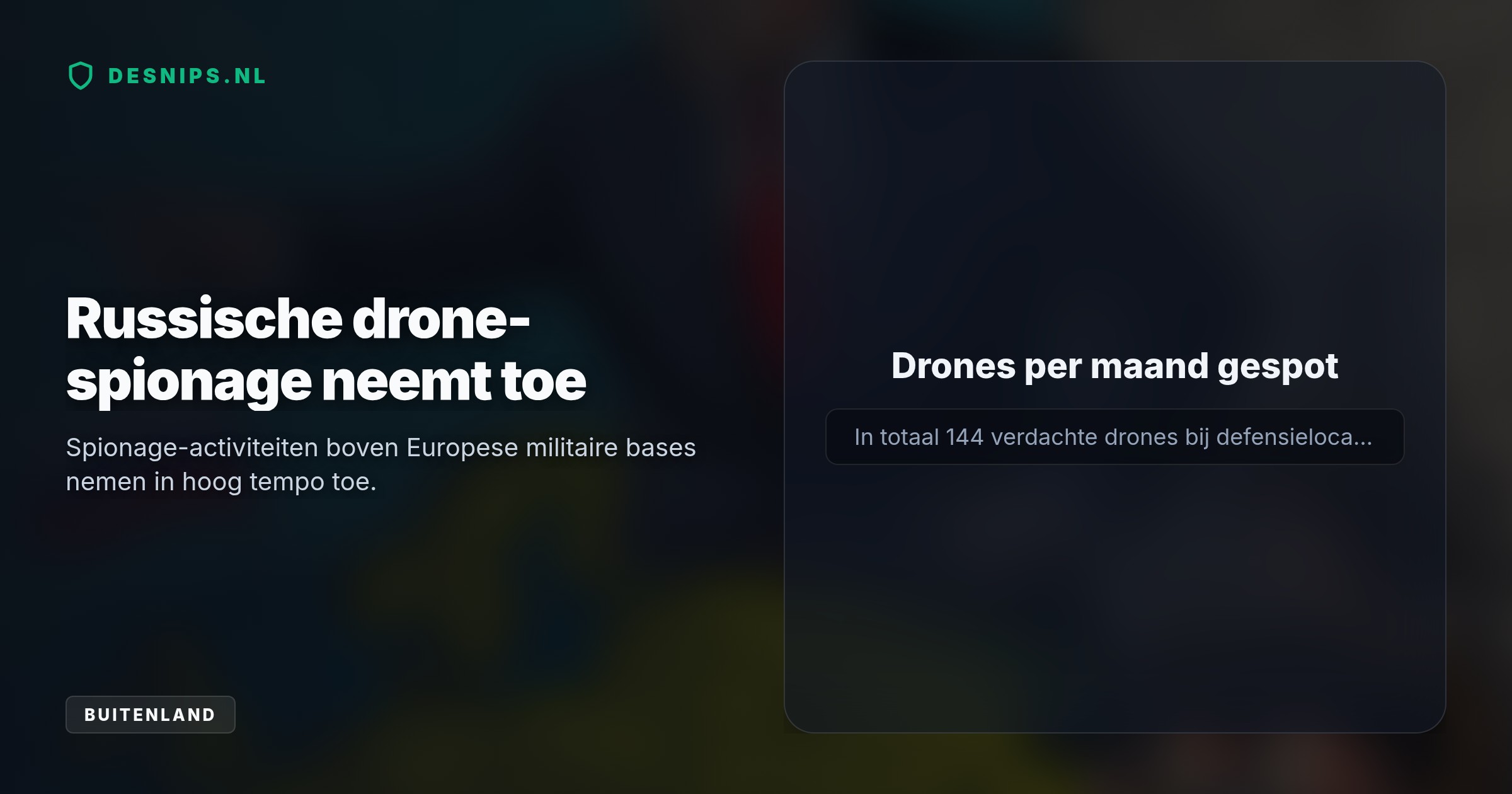 Spionnen vrezen een gerichte cyberaanval of kleinschalige invasie. Europa reageert door defensie op te schalen en troepen aan de oostgrens te stationeren.