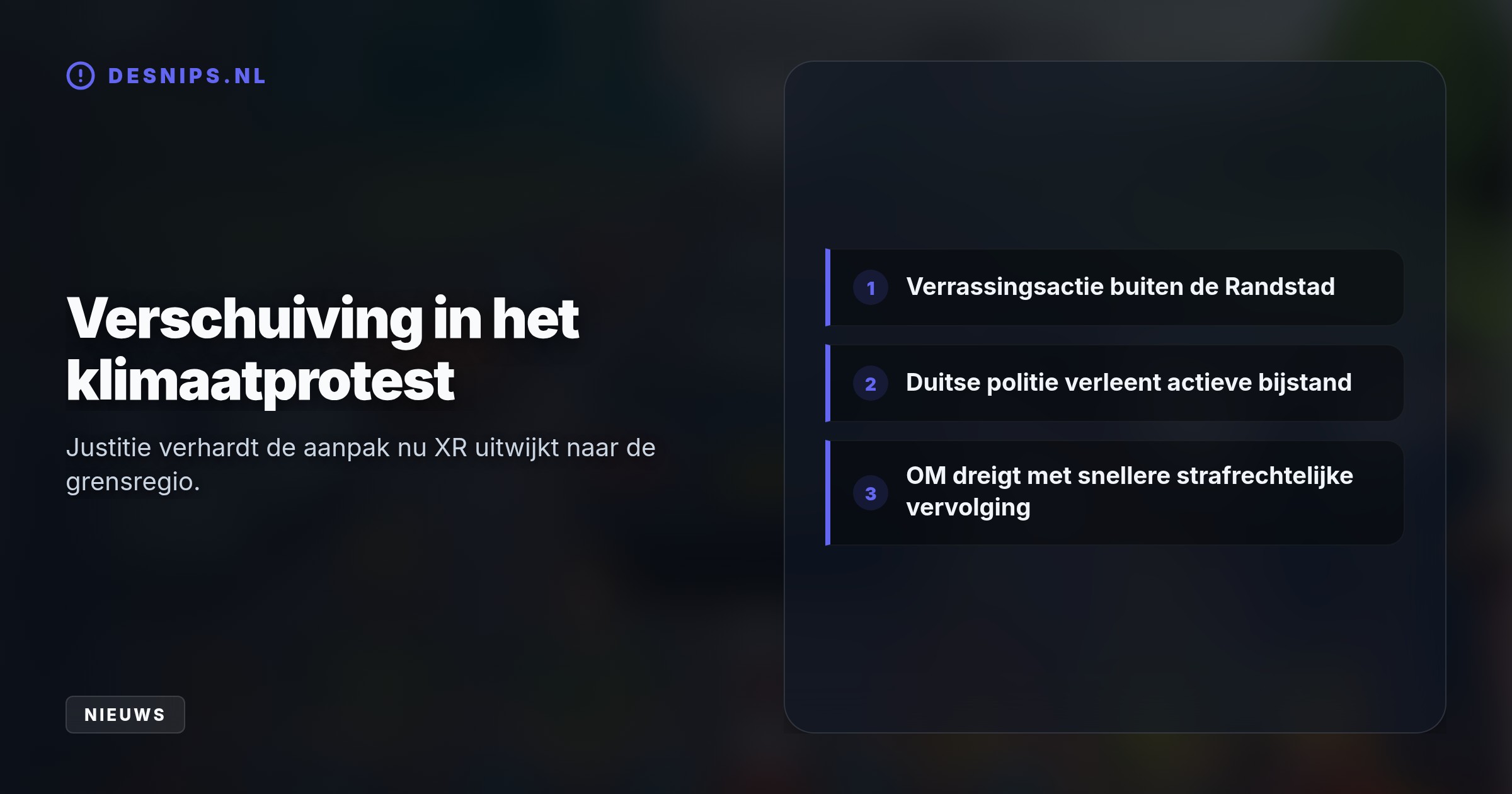 Klimaatactivisten blokkeerden de grensregio uit protest tegen fossiele subsidies. De politie, bijgestaan door Duitse collega's, voert aanhoudingen uit terwijl het OM met zwaardere straffen dreigt.