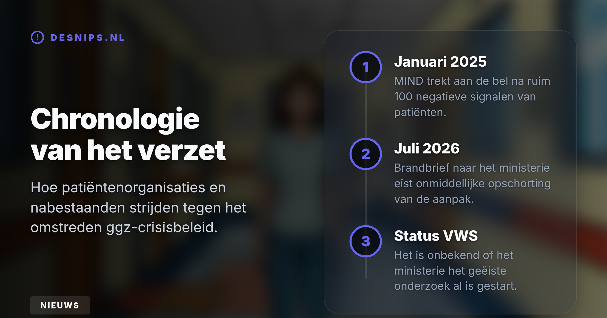 Het 'Autonomie Bevorderend Beleid' weigert bewust crisisopnames om zelfredzaamheid te stimuleren, maar dit onbewezen beleid leidt volgens patiënten en nabestaanden tot fatale incidenten.