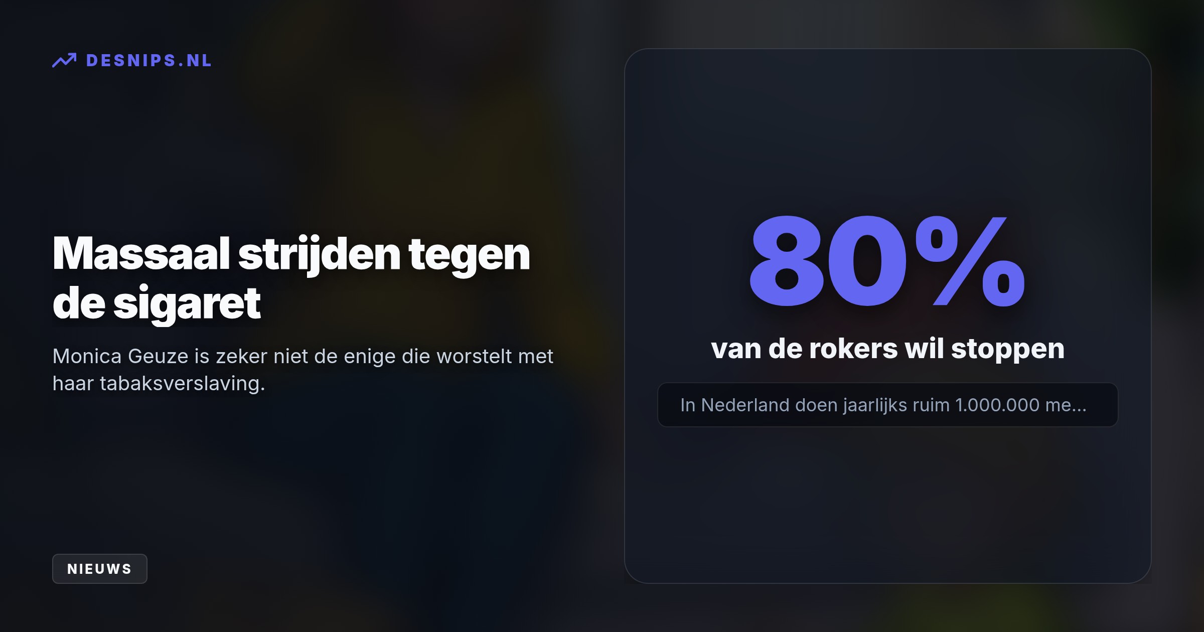 Na een leugen beloofde de presentatrice haar 8-jarige dochter nooit meer te roken. Om de ontwenningsverschijnselen thuis te trotseren, deelt ze haar strijd openlijk op TikTok als stok achter de deur.