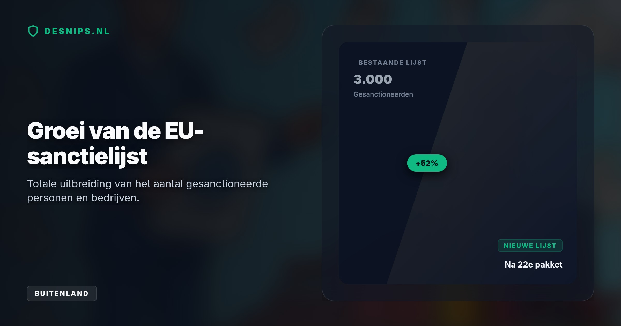 Met het grootste pakket ooit bevriest de EU tegoeden van 826 defensiebedrijven en 743 leidinggevenden om de bouw van Russische ballistische raketten te vertragen.