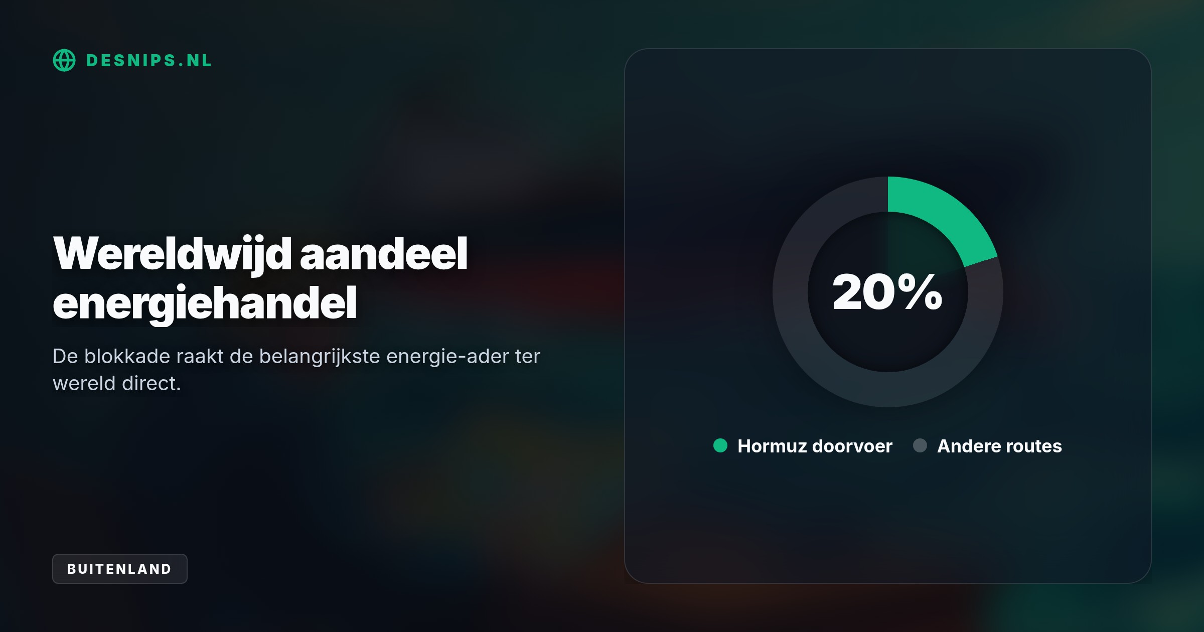 Het zeven-dagenplan van Iran eist opheffing van de Amerikaanse marineblokkade en oliesancties in ruil voor de heropening van de cruciale olieroute.