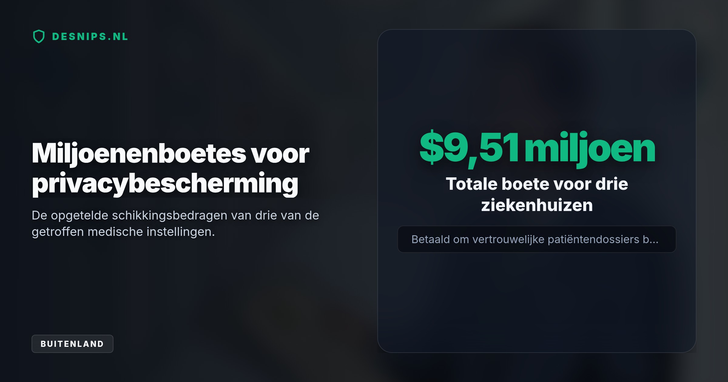 Onder dreiging van het stopzetten van federale subsidies dwingt de regering-Trump ziekenhuizen tot sluiting en miljoenenboetes om patiëntendossiers te beschermen.