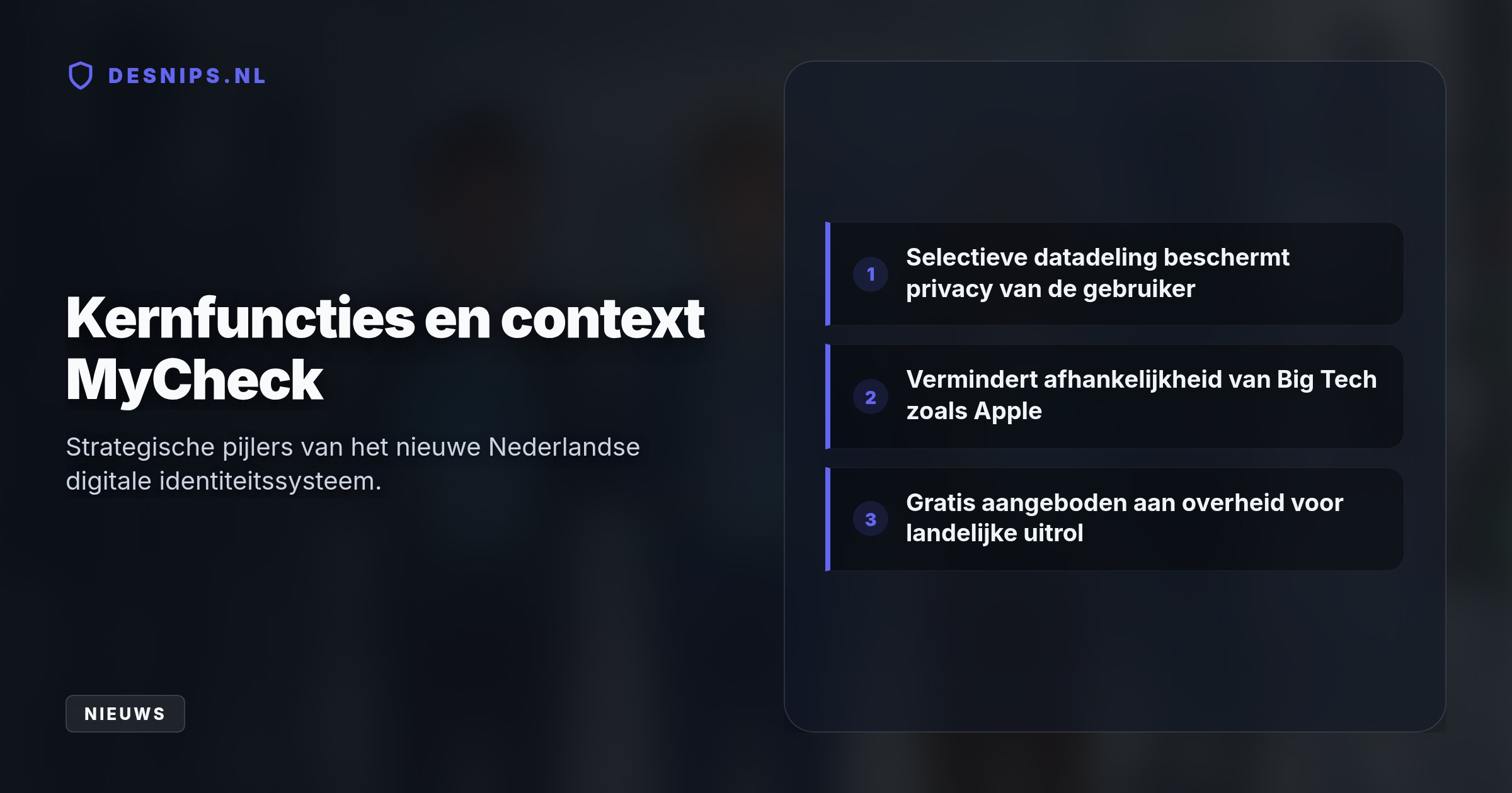 Met de nieuwe ID-wallet beheren burgers zelf hun digitale documenten zoals rijbewijzen, om privacy te beschermen en te voldoen aan Europese eIDAS 2.0-regels.