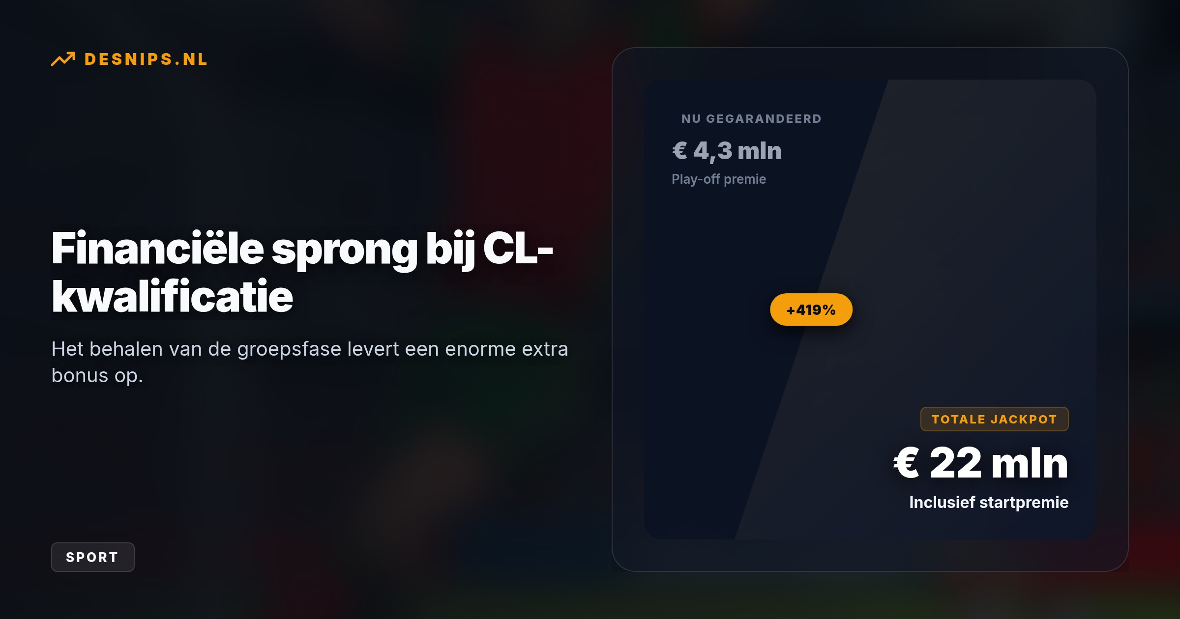Dankzij een late goal van Emre Mor in de verlenging (2-1) strijdt NEC tegen FK Bodø/Glimt om een Champions League-ticket en miljoenen.