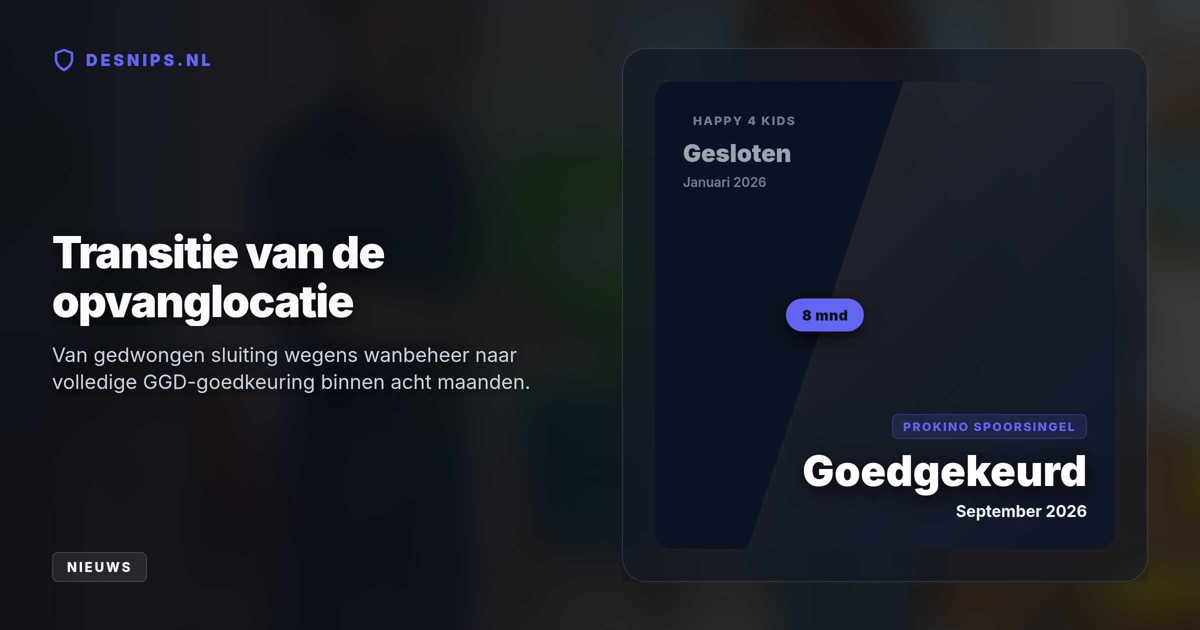 Na de gedwongen sluiting van Happy 4 Kids opent Prokino Spoorsingel in Dordrecht succesvol de deuren; de GGD adviseert na een onverwachte inspectie nul handhavingsmaatregelen.