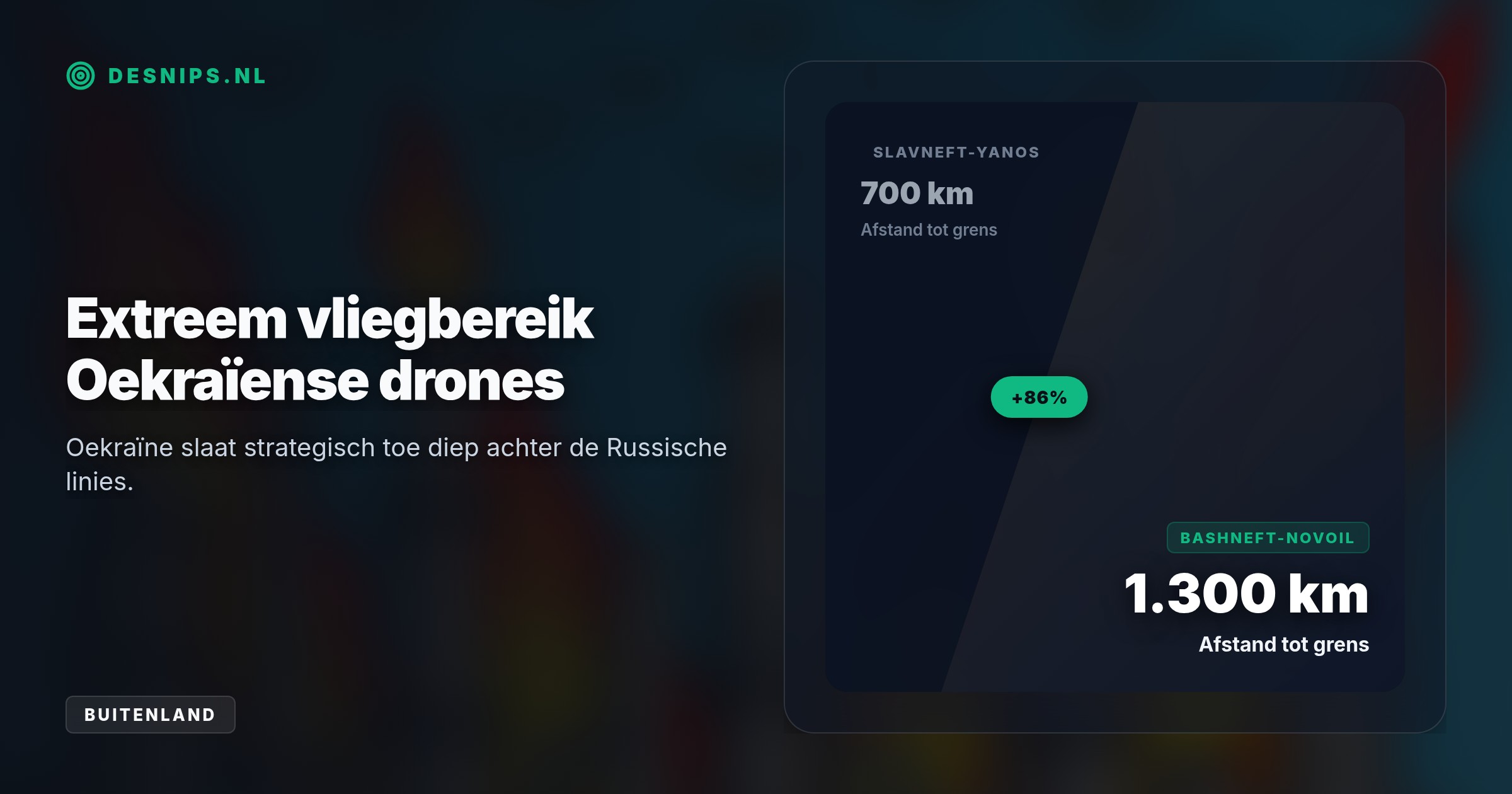 Oekraïense drones troffen met een recordaanval van 93 stuks twee Russische olieraffinaderijen. De resulterende onrust op de wereldmarkt drijft de brandstofprijzen aan de Nederlandse pomp op.