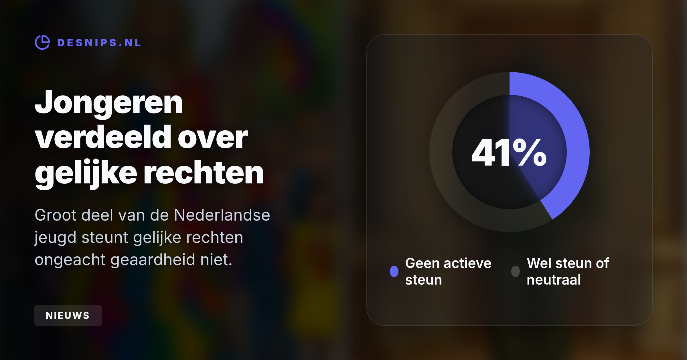 Terwijl Amsterdam start met WorldPride, staat de tolerantie onder druk: Nederland daalt op de Europese ranglijst en vandalisme tegen regenboogsymbolen stijgt.