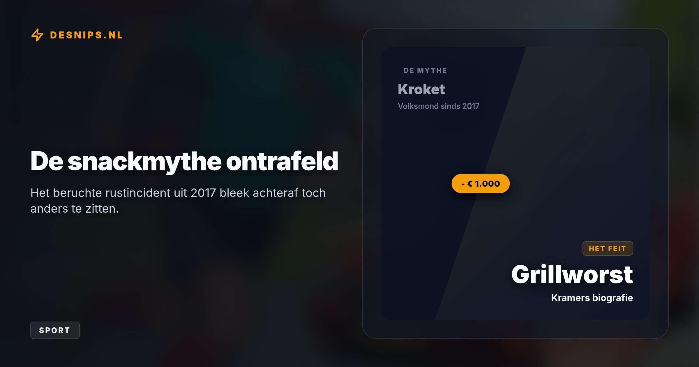 In zijn nieuwe boek haalt de oud-spits hard uit naar Weghorsts showgedrag en onthult hij hoe een rustsnack hem duizend euro en zijn Feyenoord-contract kostte.
