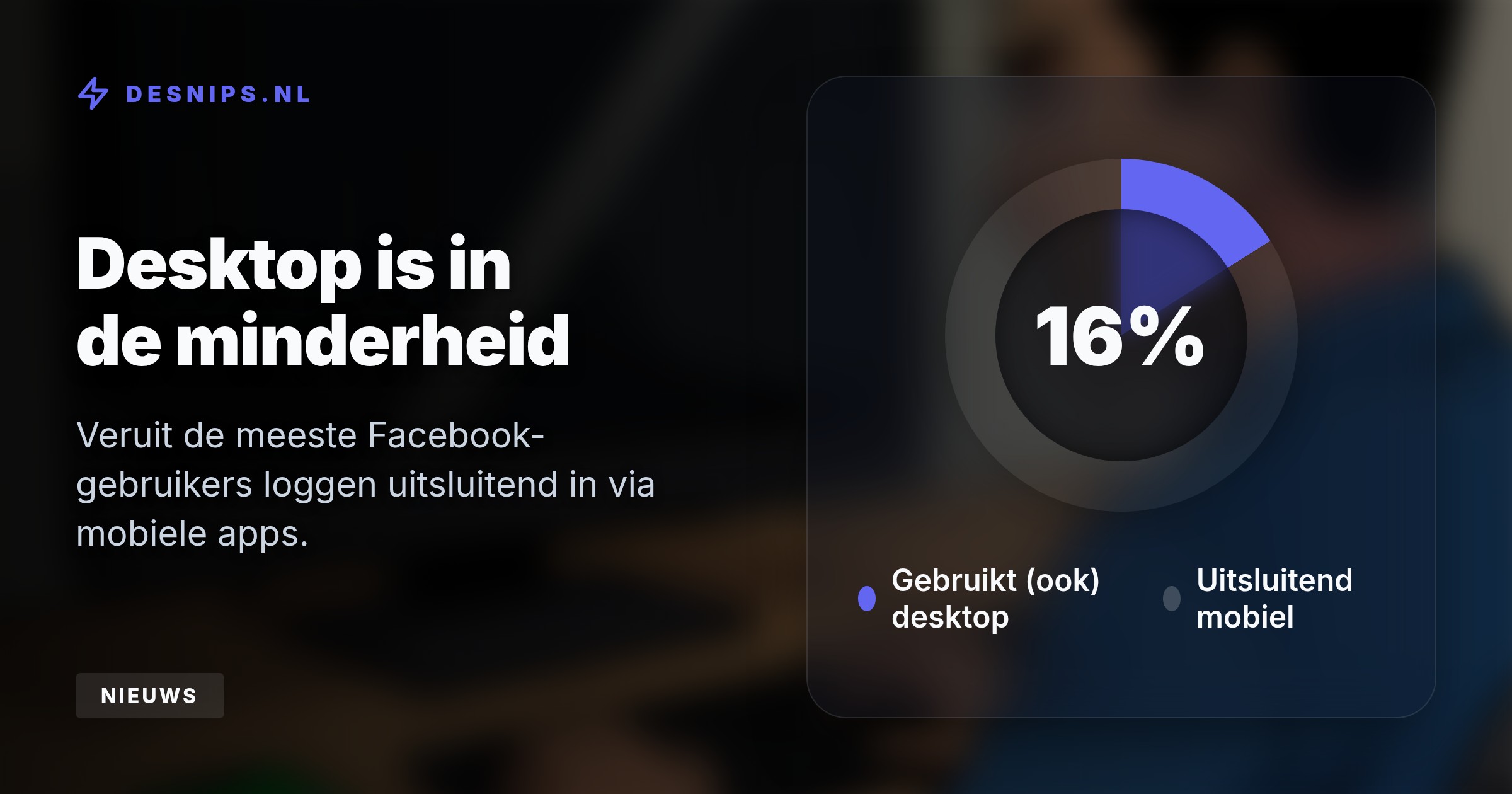 De tijdelijke uitval werd veroorzaakt door een interne sitefout bij Meta. Terwijl desktopgebruikers inlogproblemen ondervonden, bleven mobiele apps en chatdienst WhatsApp gewoon werken.
