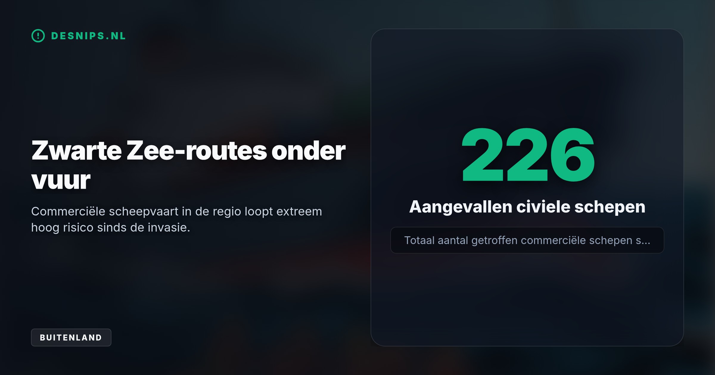 Bij de aanval op de Royad Mammadov in Roemeense wateren vielen twee doden. De escalatie bedreigt direct de vitale graantransporten naar de Europese supermarkten.