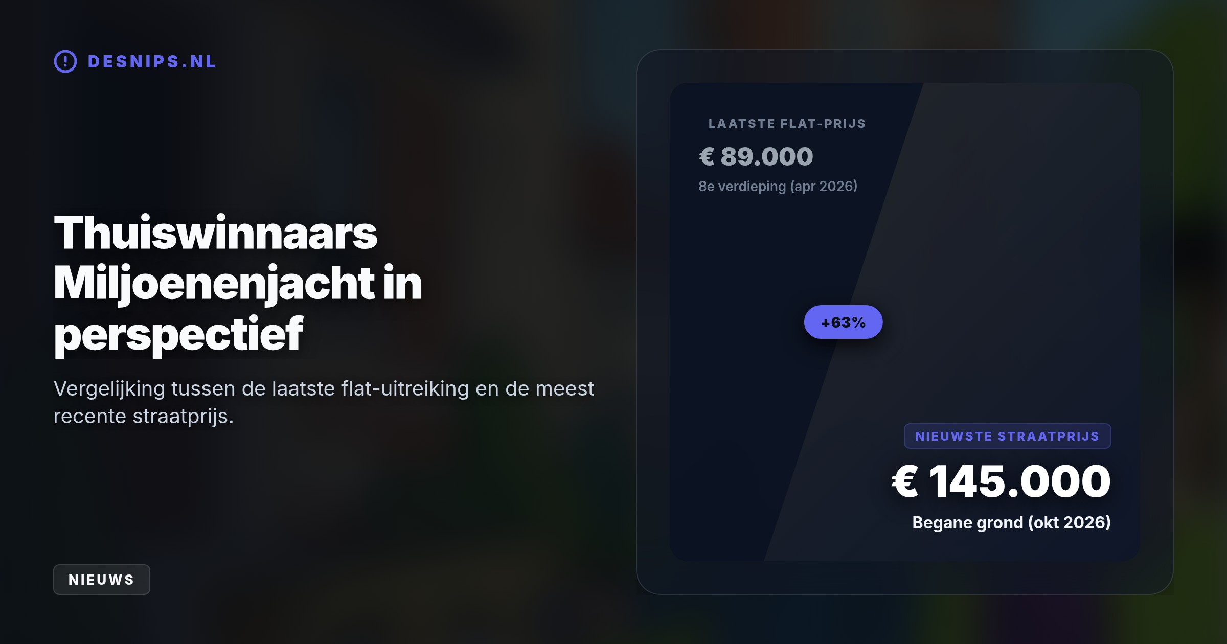 Kijkers viel het op dat Winston Gerschtanowitz vrijwel nooit bij flats aanbelt. De Postcode Loterij spreekt van puur toeval, maar Evert Santegoeds vermoedt een televisietechnisch trucje.