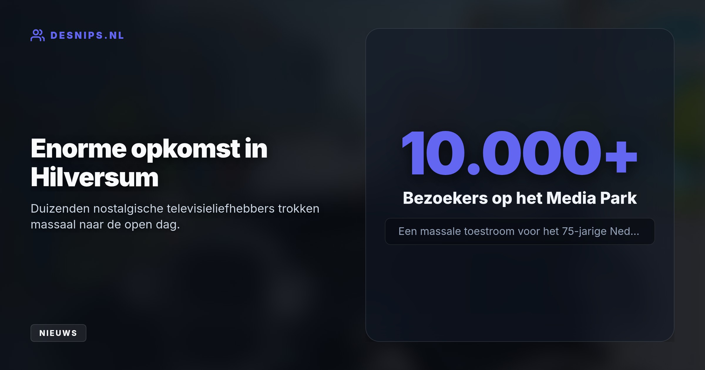Als startschot voor het jubileum reed de komiek in de historische T-Ford van zijn jeugdidool Dorus en sloeg hij met Jan Slagter een zilveren jubileumpenning.