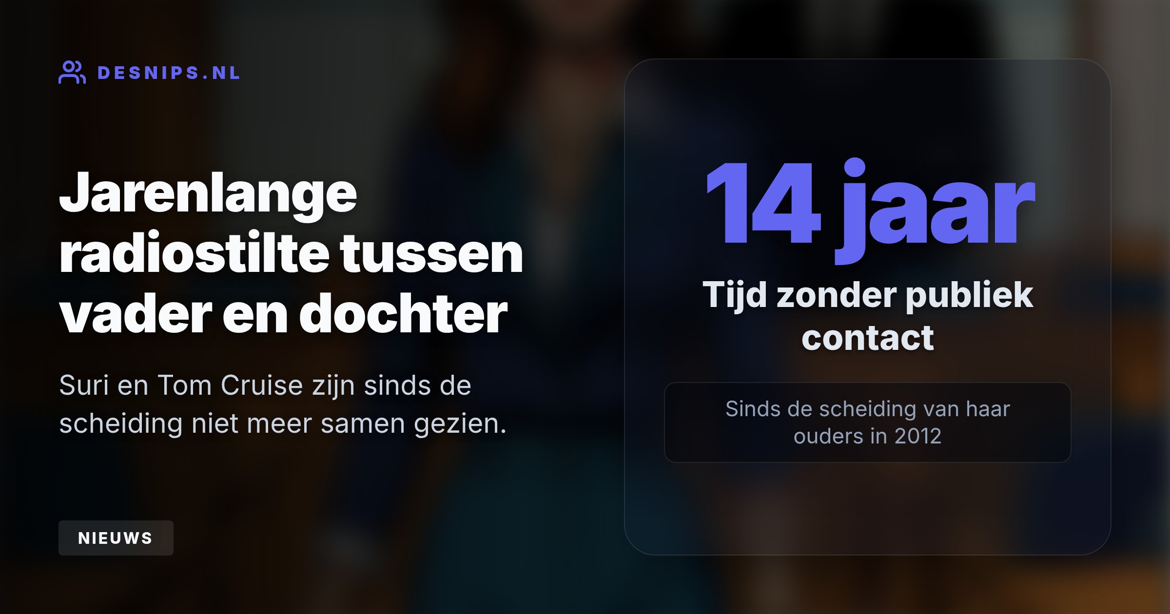 De twintigjarige dochter van Tom Cruise en Katie Holmes nam de tweede voornaam van haar moeder aan om de jarenlange breuk met haar vader nu ook juridisch definitief te maken.