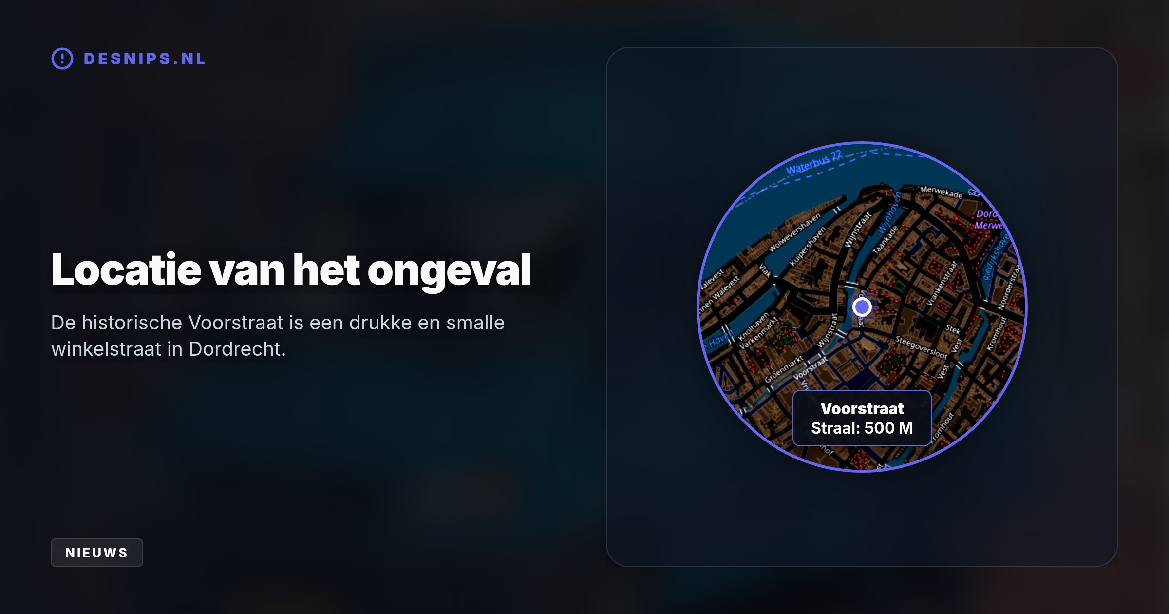 De bezorger zag de peuter op de Voorstraat over het hoofd. De politie heeft de chauffeur aangehouden en doet uitgebreid sporenonderzoek naar de toedracht.