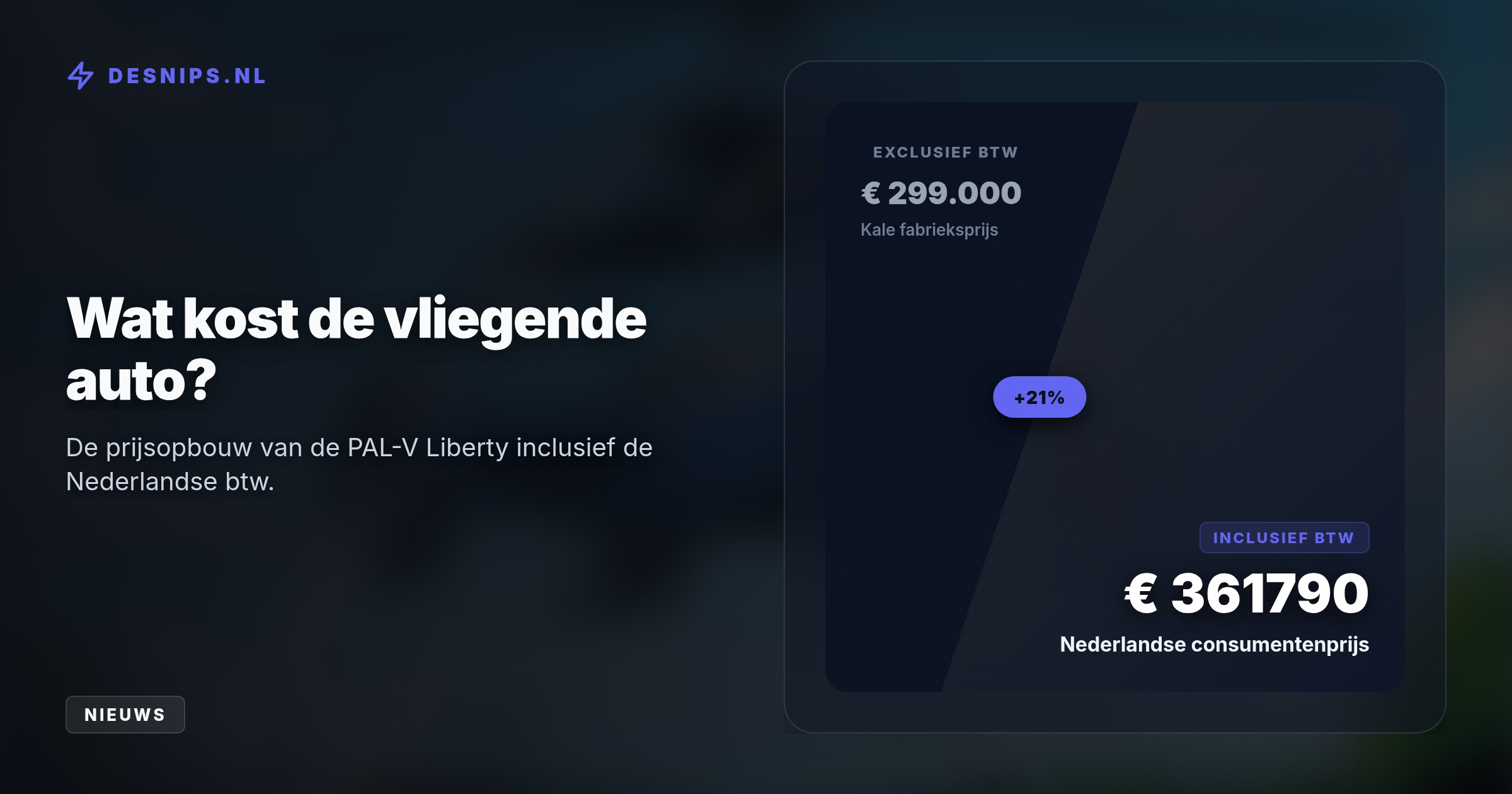 De Europese luchtvaartautoriteit EASA geeft groen licht voor de productie. De vliegende auto moet eind 2027 de lucht in en krijgt een stevig prijskaartje.