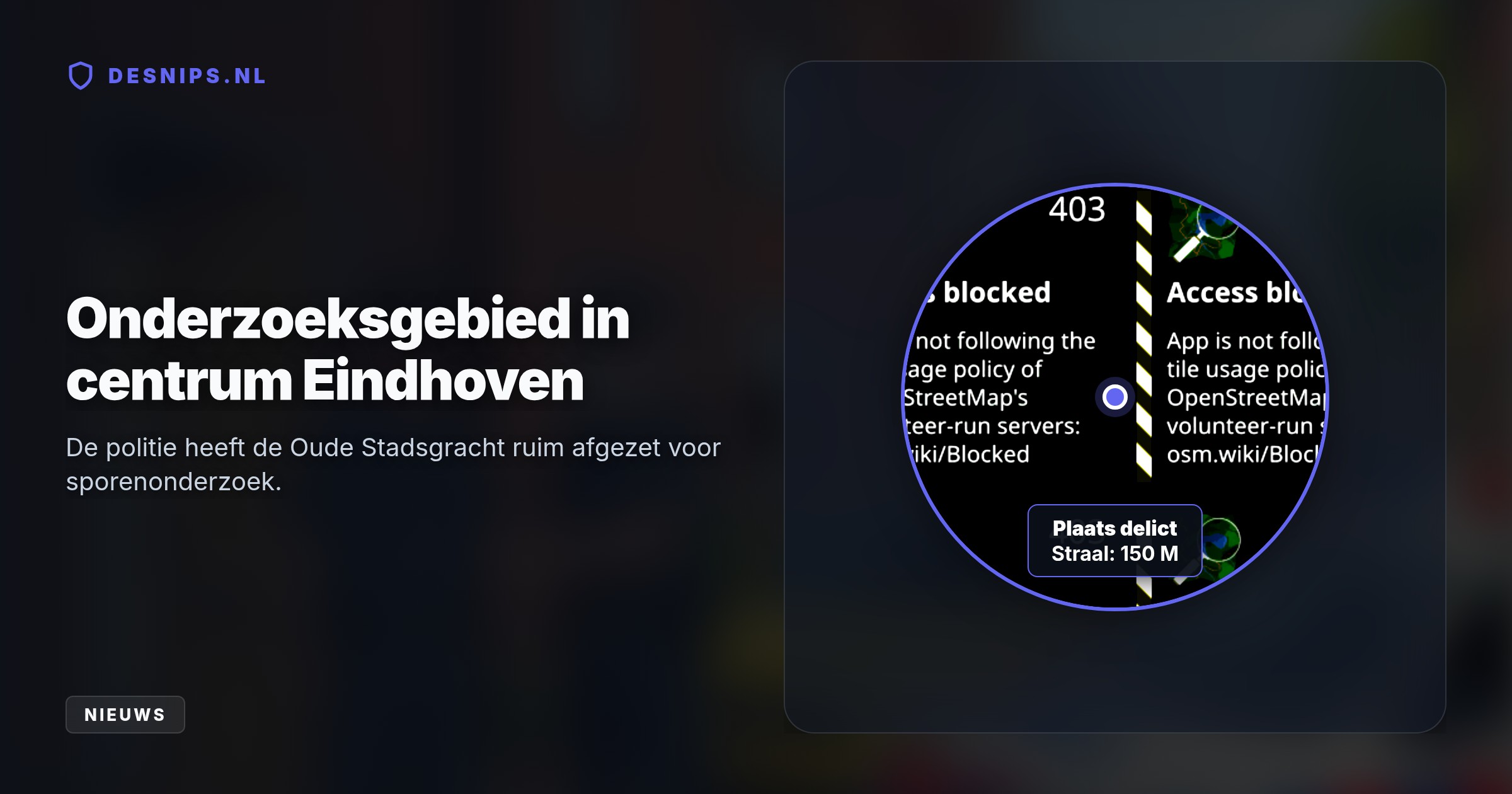 De politie trof het slachtoffer zondagmiddag aan in een woning aan de Oude Stadsgracht. De omgeving is afgezet en de man die 112 belde, wordt verhoord als getuige.