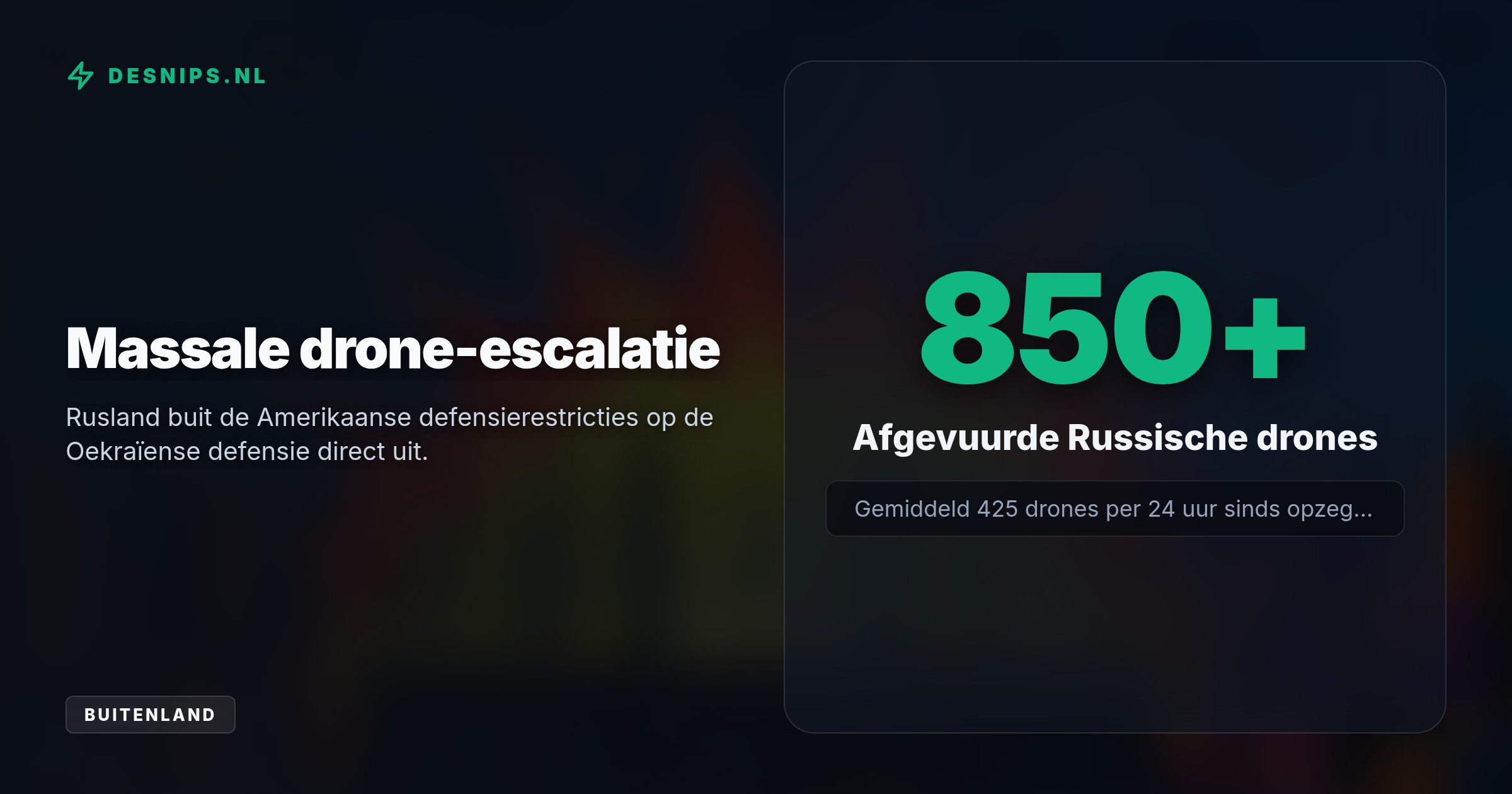 Door een snelheidslimiet van 160 km/h op het Starshield-netwerk kon Oekraïne ruim 850 Russische drones niet stoppen, wat leidde tot massale stroomuitval.