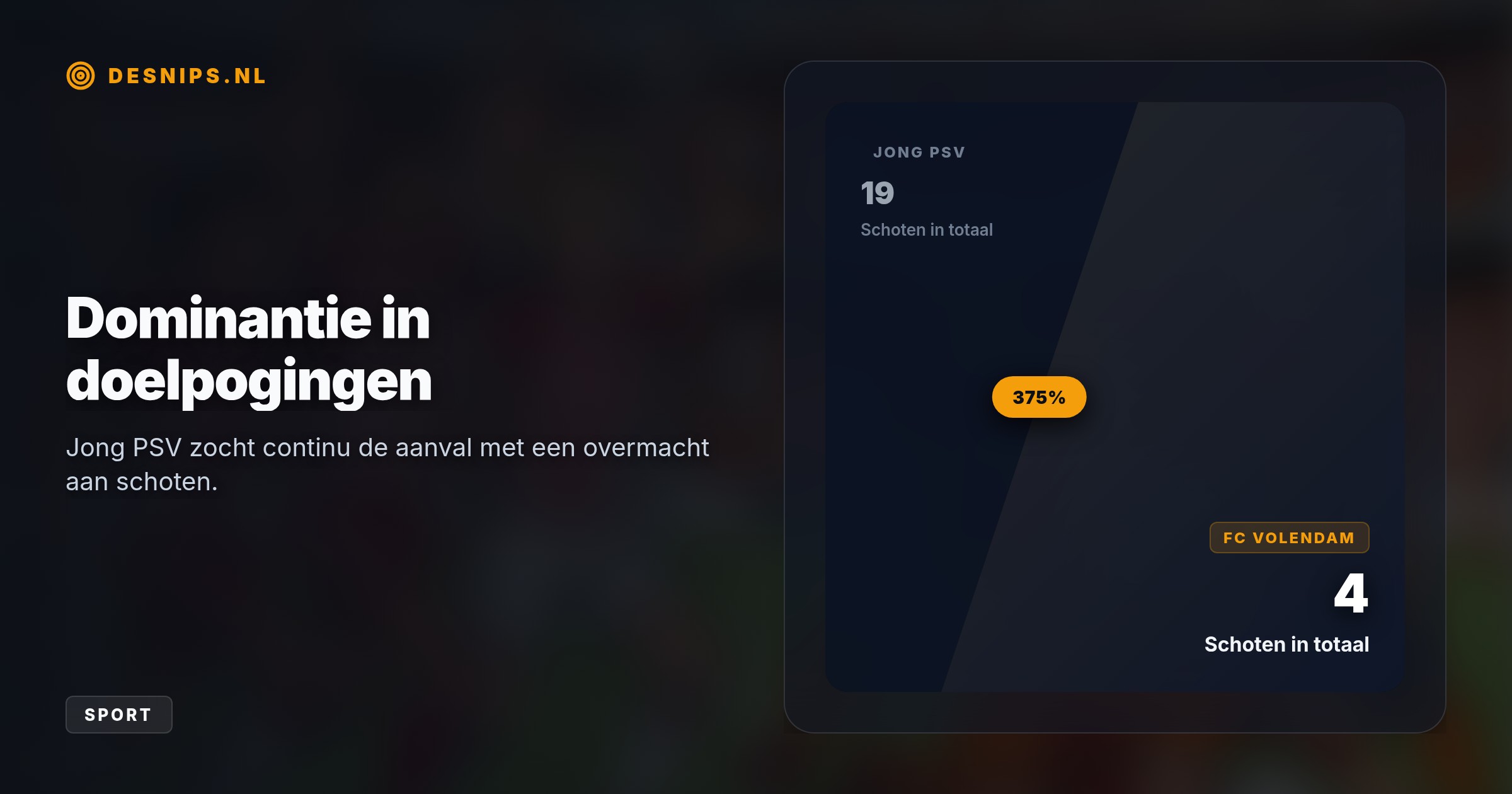 Ondanks twee goals van Henk Veerman boog Jong PSV de achterstand in de slotfase om tot een 3-2 zege. Late goals van Van den Berg en Cornecion beslisten het duel.