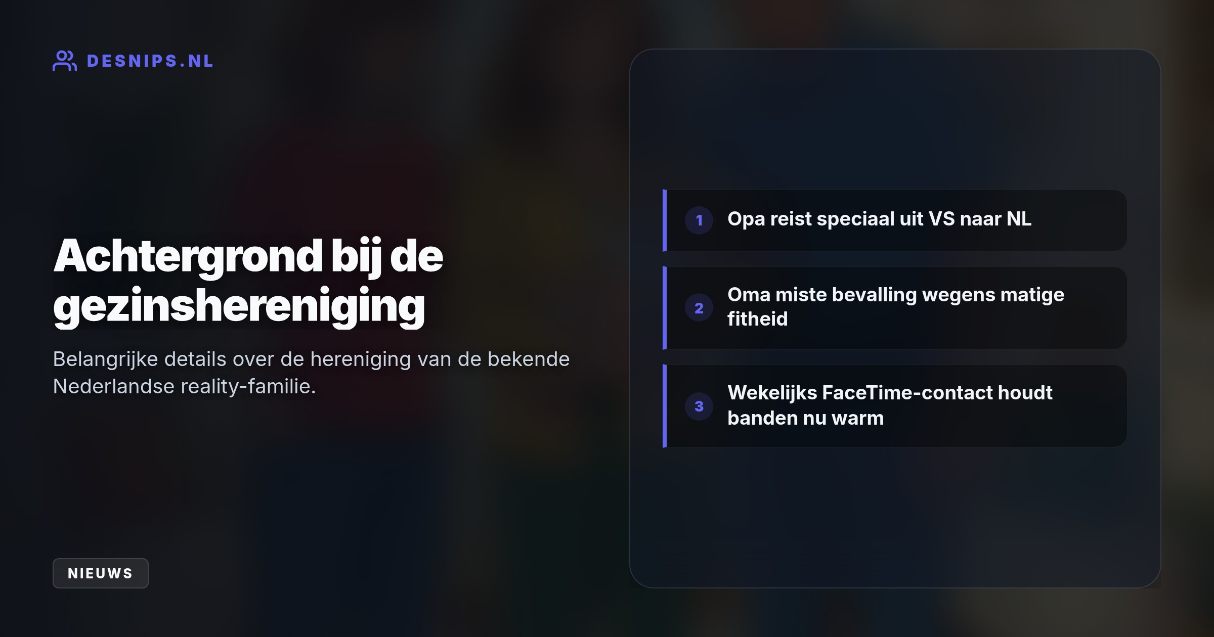 Na een radiostilte van veertien jaar bracht Christina Curry haar ouders weer samen. De geboorte van baby Cleo deed de ijskoude afstand eindelijk smelten.