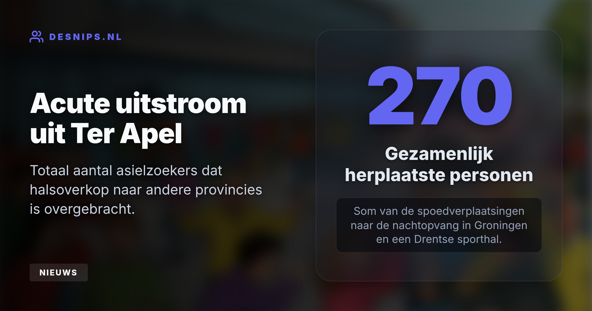 De hulporganisatie weigert overheidstaken nog langer op te vangen. Alleenstaande mannen worden nu geweerd uit het overvolle centrum en slapen noodgedwongen buiten.