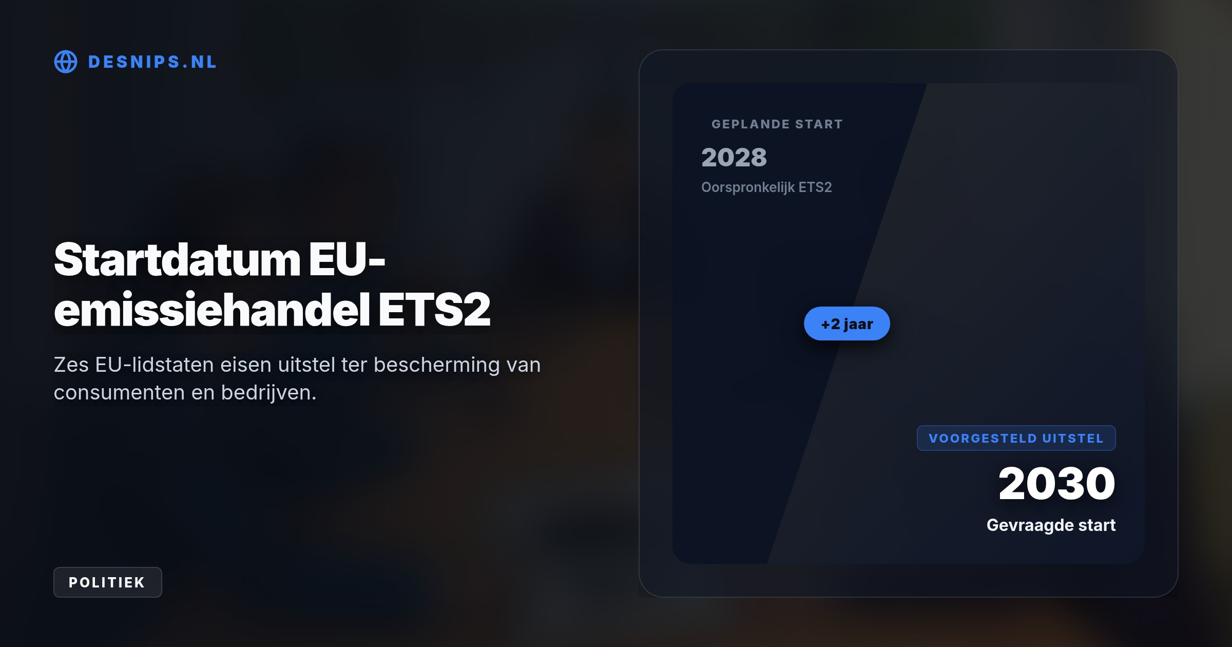 Om auto's betaalbaar te houden vervalt de afkoopplicht voor fabrikanten en eisen zes EU-landen uitstel van het ETS2-emissiesysteem tot 2030.