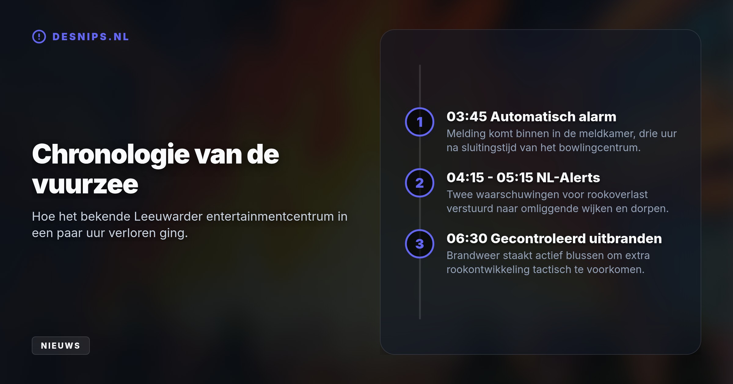 Het bekende complex brandde gecontroleerd uit nadat er diep in de nacht vuur uitbrak. Niemand raakte gewond en er is geen asbest vrijgekomen.