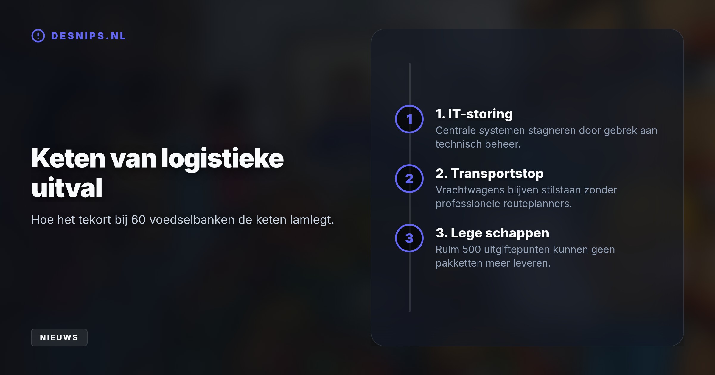 Omdat mensen zich minder snel structureel binden, kampt een derde van de voedselbanken met een tekort aan denkkracht om de logistiek draaiende te houden.