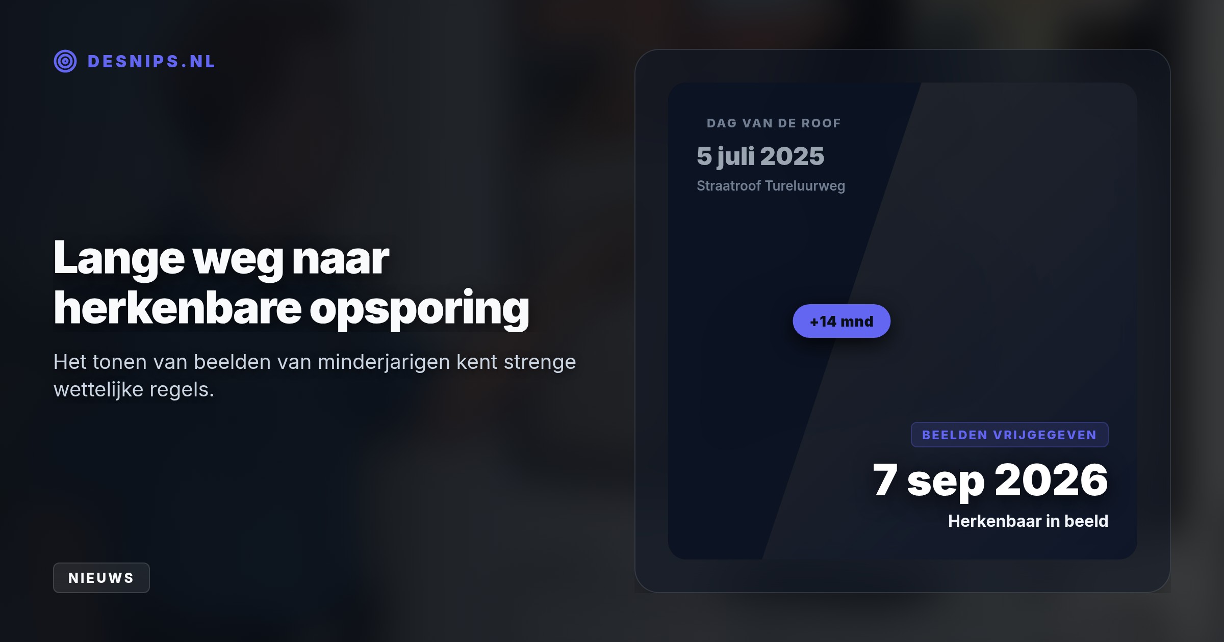 Nu het onderzoek naar de gewelddadige beroving van een 13-jarige jongen vastloopt, deelt de politie herkenbare camerabeelden van de nog gezochte handlanger.