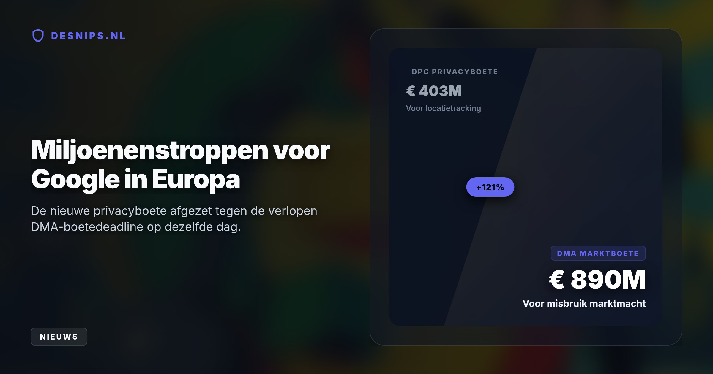 De Ierse toezichthouder straft de techgigant omdat Android-systemen jarenlang ongevraagd data verzamelden voor gerichte advertenties. Google moet zijn systemen binnen zes maanden aanpassen.
