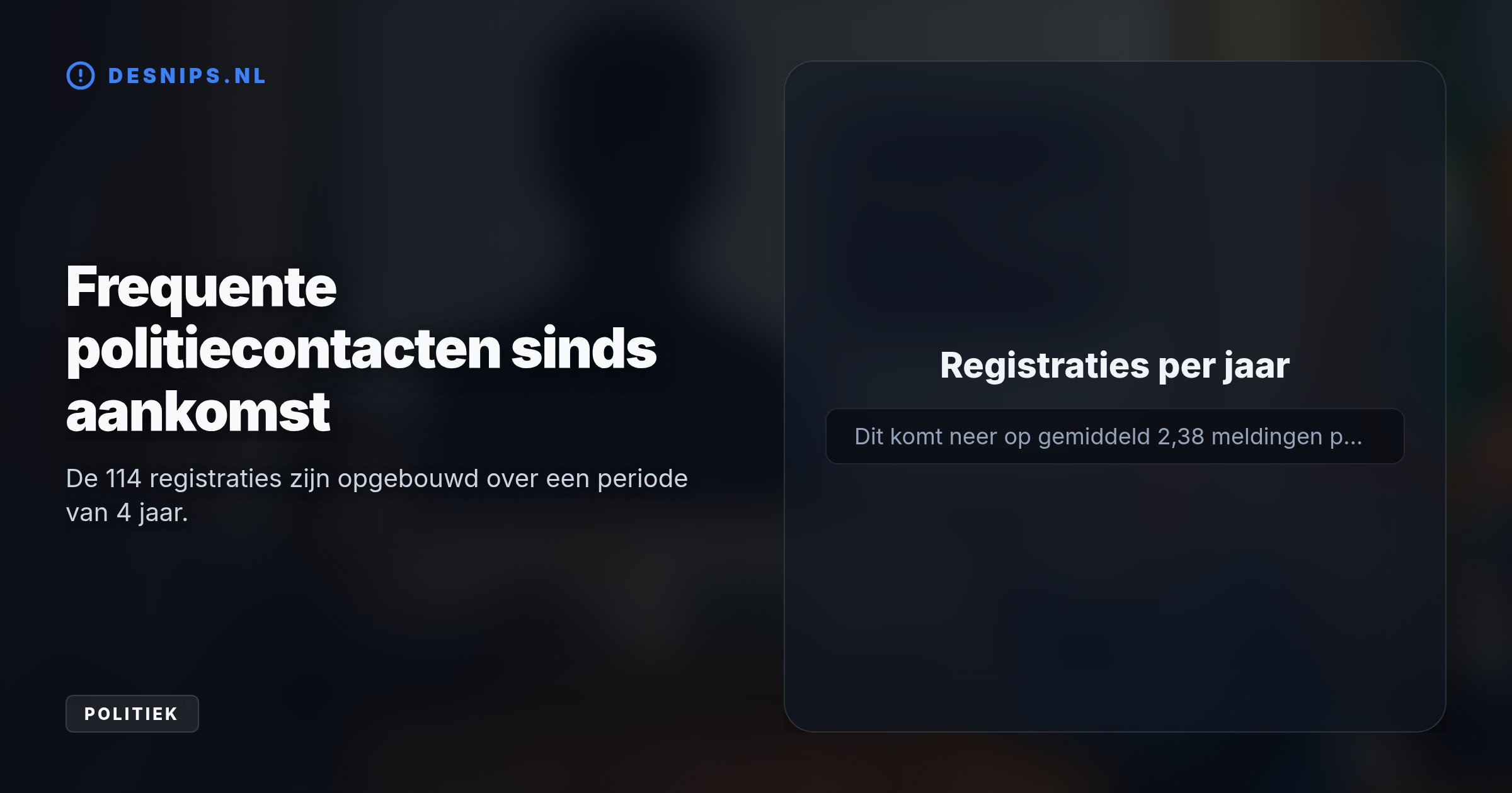 Europese regels staan gezinshereniging toe zolang er geen definitieve strafrechtelijke veroordeling ligt, waardoor de criminele veelpleger zijn familie mag laten overkomen.