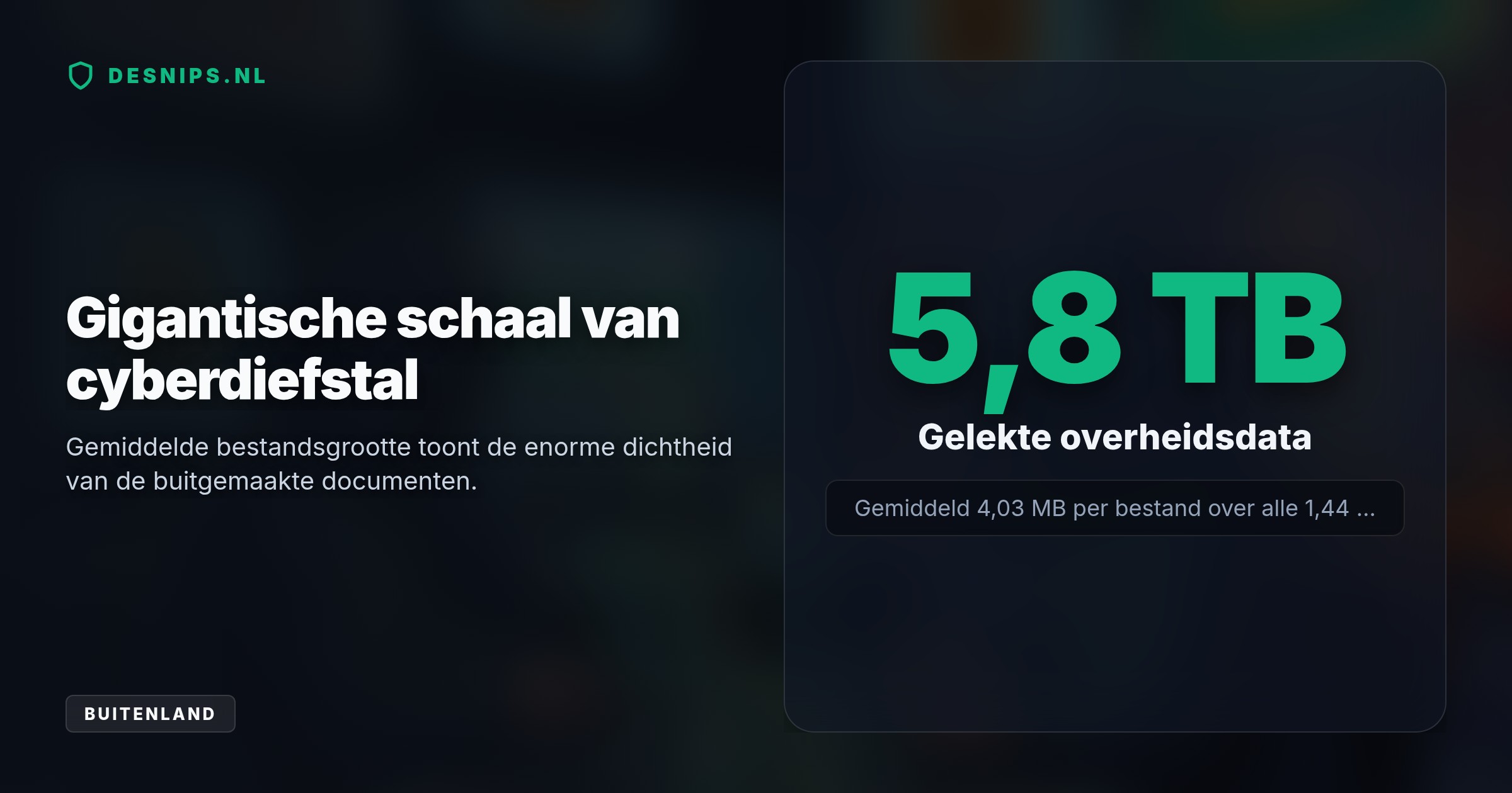 Hackersgroep Rhysida lekte 5,8 terabyte aan Berlijnse overheidsdata, inclusief kwetsbaarheidsanalyses van de drinkwatervoorziening en vitale infrastructuur, na weigering van €2 miljoen losgeld.