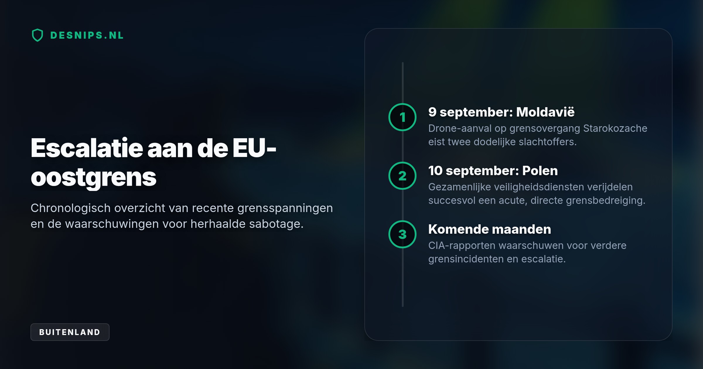 Na de verijdelde sabotage waarschuwt premier Tusk, mede op basis van een CIA-rapport, voor aanhoudende Russische aanvallen op vitale Europese handelsroutes.